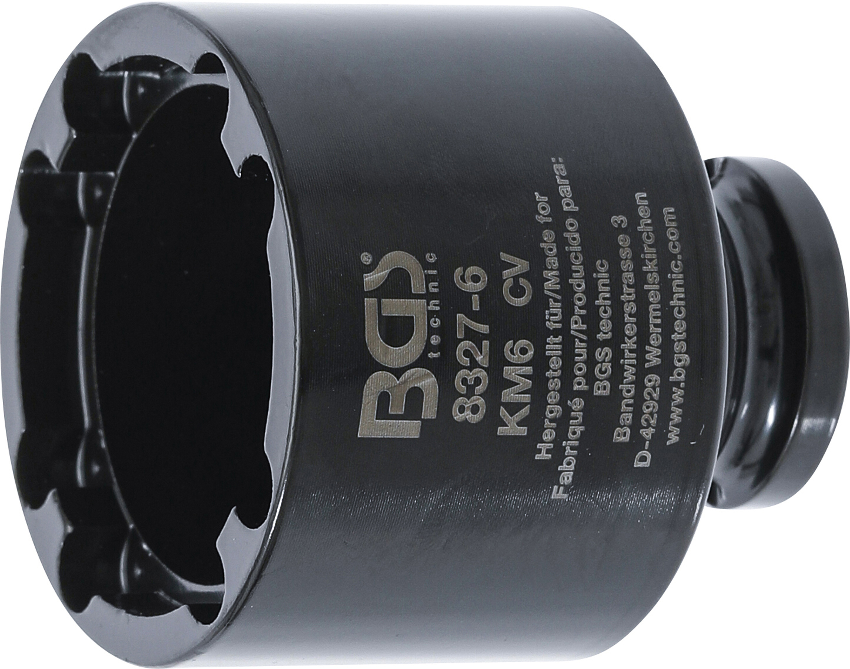 BGS 8327-6 Nutmutternschlüssel | Zapfen innen liegend | KM6