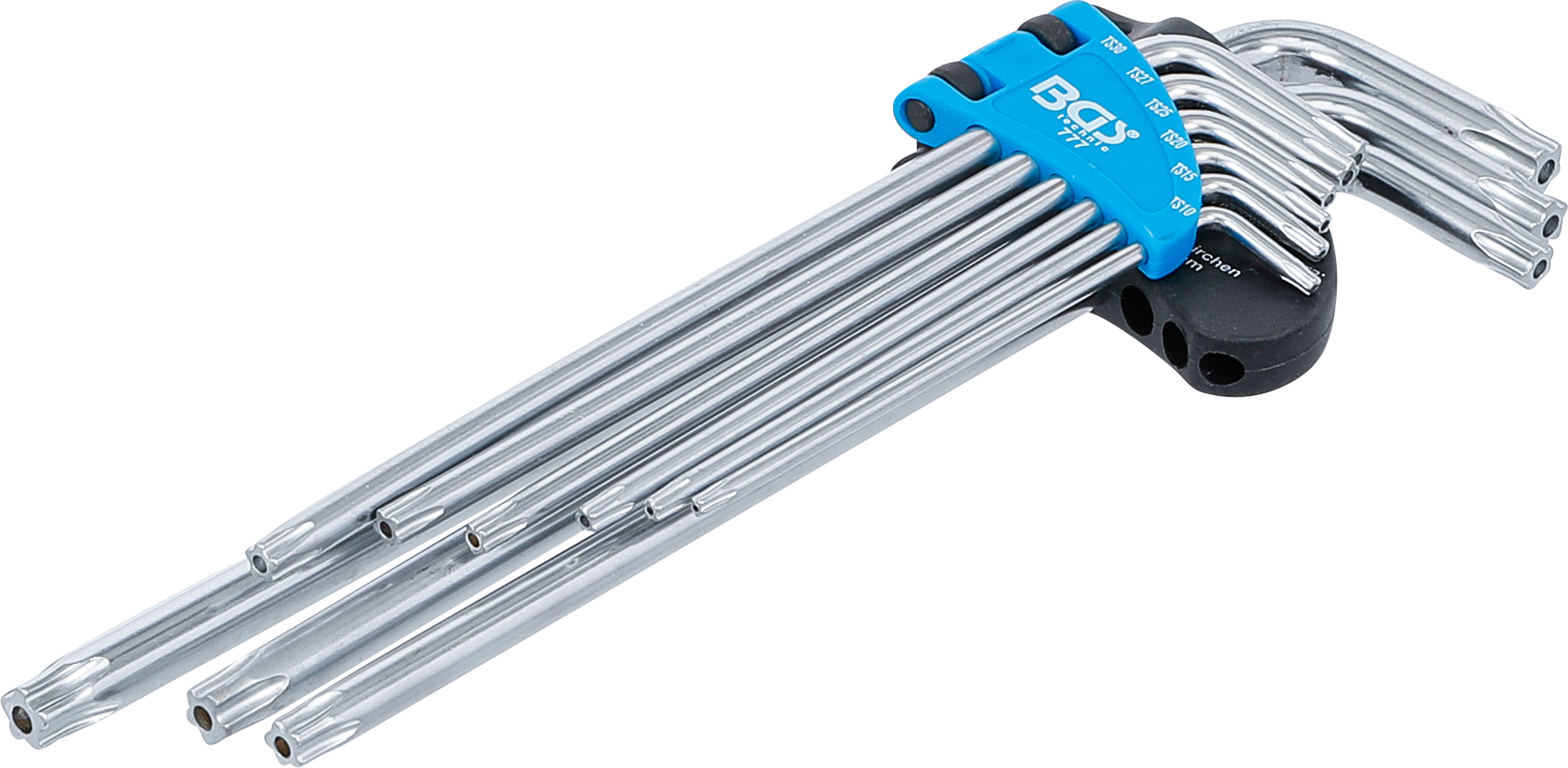 BGS 777 Winkelschlüssel-Satz | extra lang | TS-Profil (für Torx Plus) TS10 - TS50 | 9-tlg.