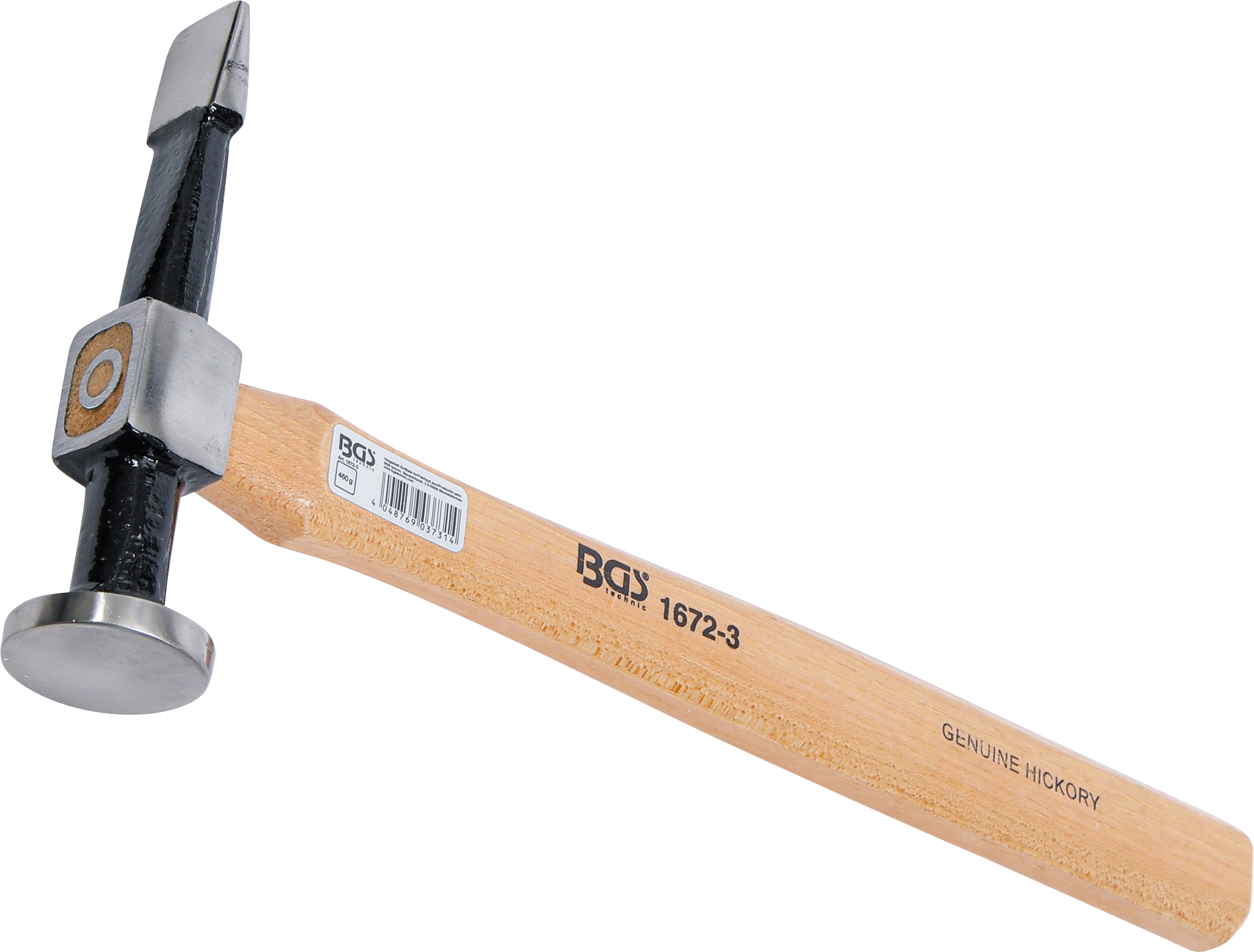 BGS 1672-3 Karosseriehammer | runder, flacher Kopf / gerade, horizontale Finne