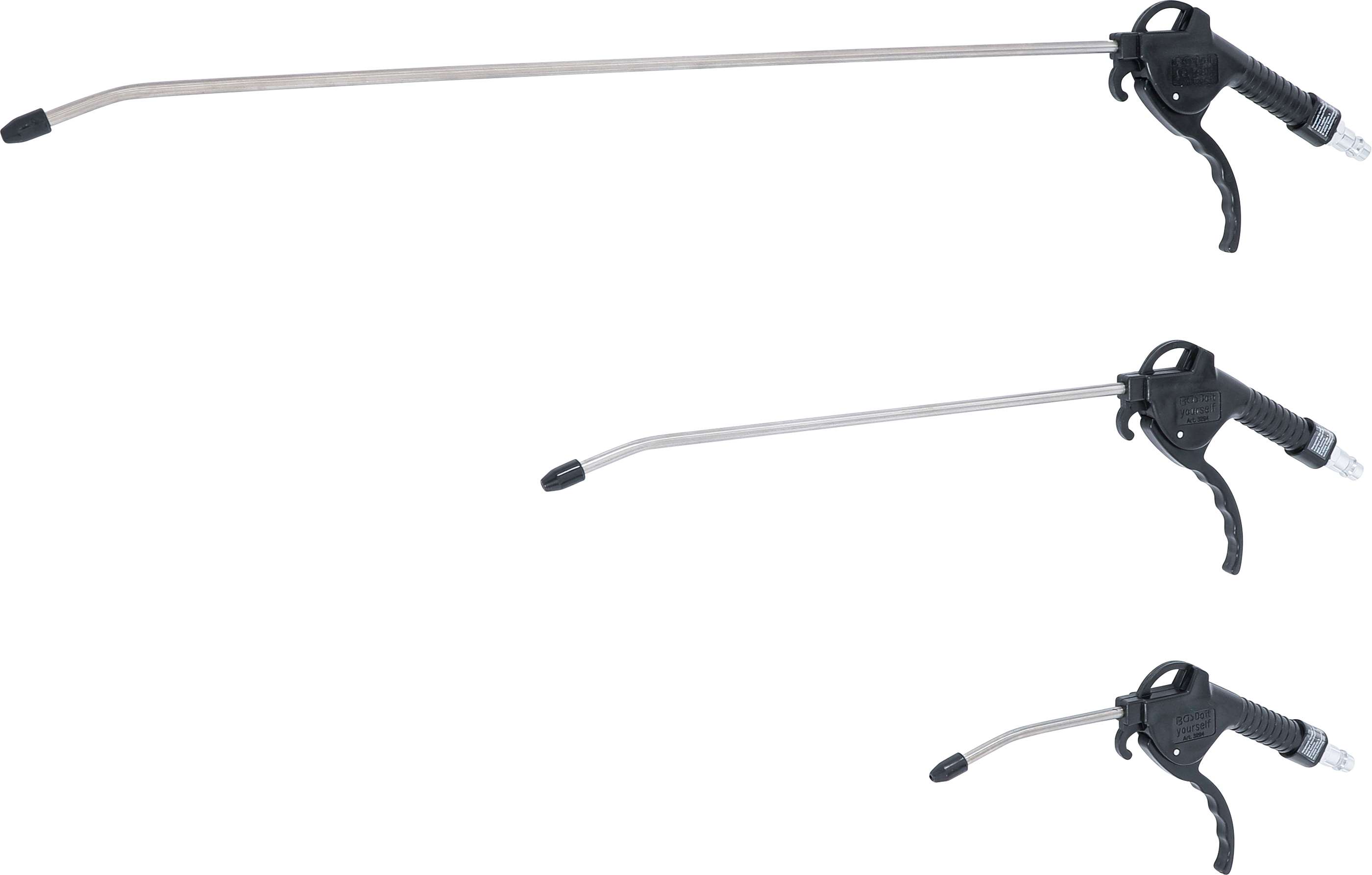 BGS 3294 Druckluft-Ausblaspistolen-Satz | 110 / 300 / 500 mm | 3-tlg.