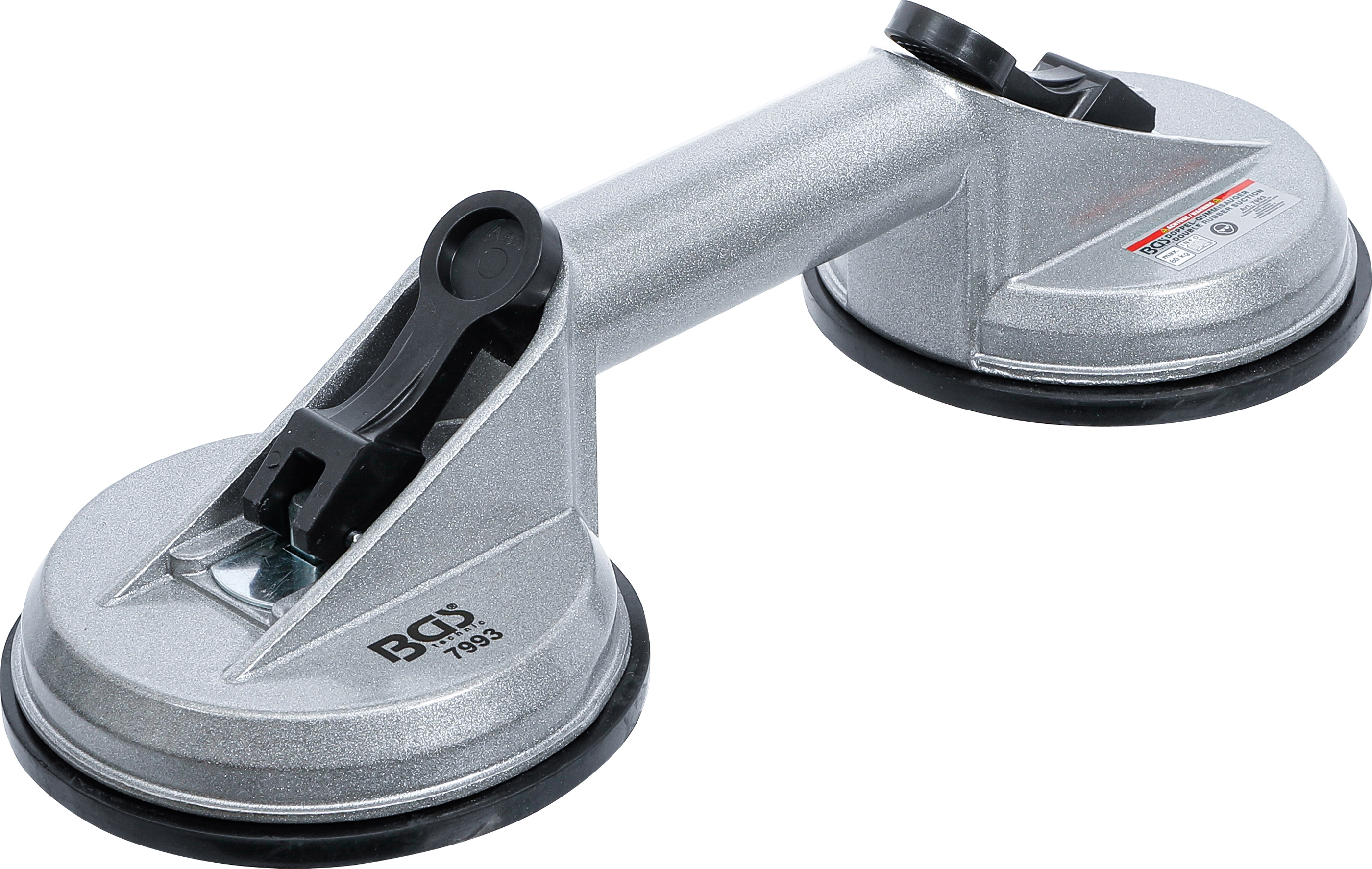 BGS 7993 Doppel-Gummisauger | Aluminium | Ø 115 mm