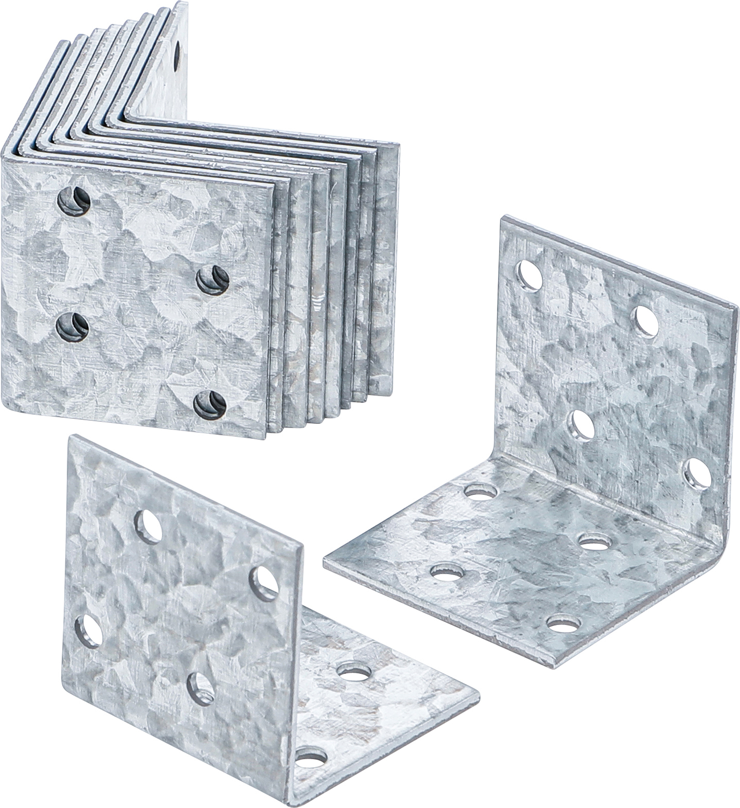 BGS 80932 Winkelverbinder | 40 x 40 x 40 mm | 10-tlg.