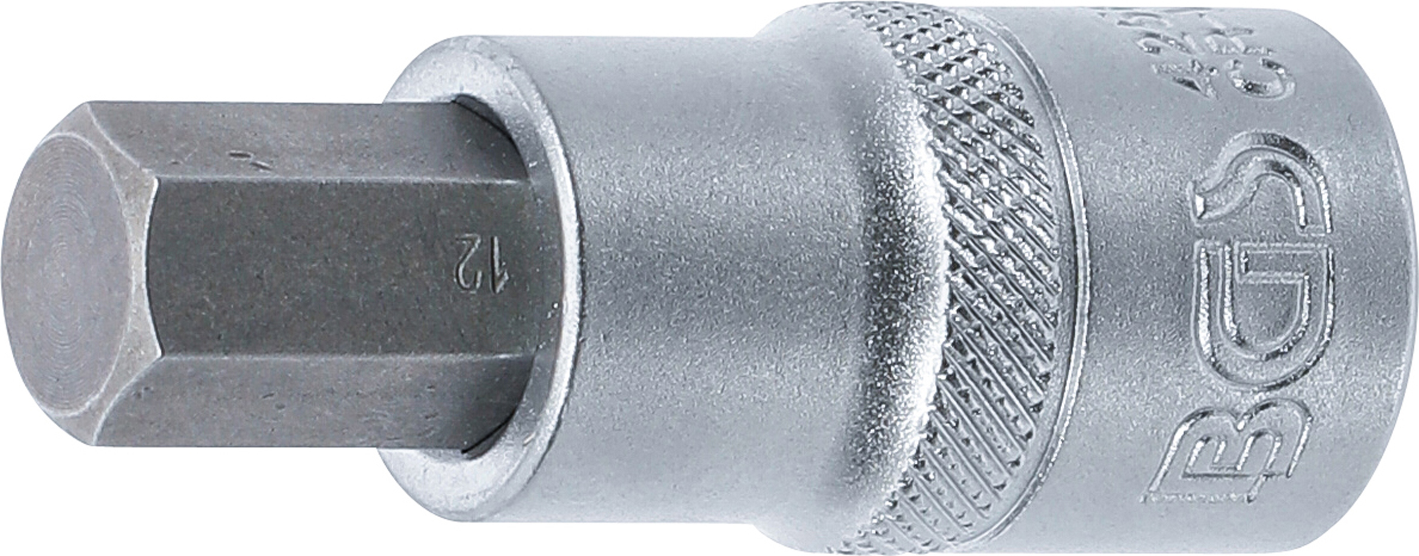 BGS 4256 Bit-Einsatz | Antrieb Innenvierkant 12,5 mm (1/2") | Innensechskant 12 mm