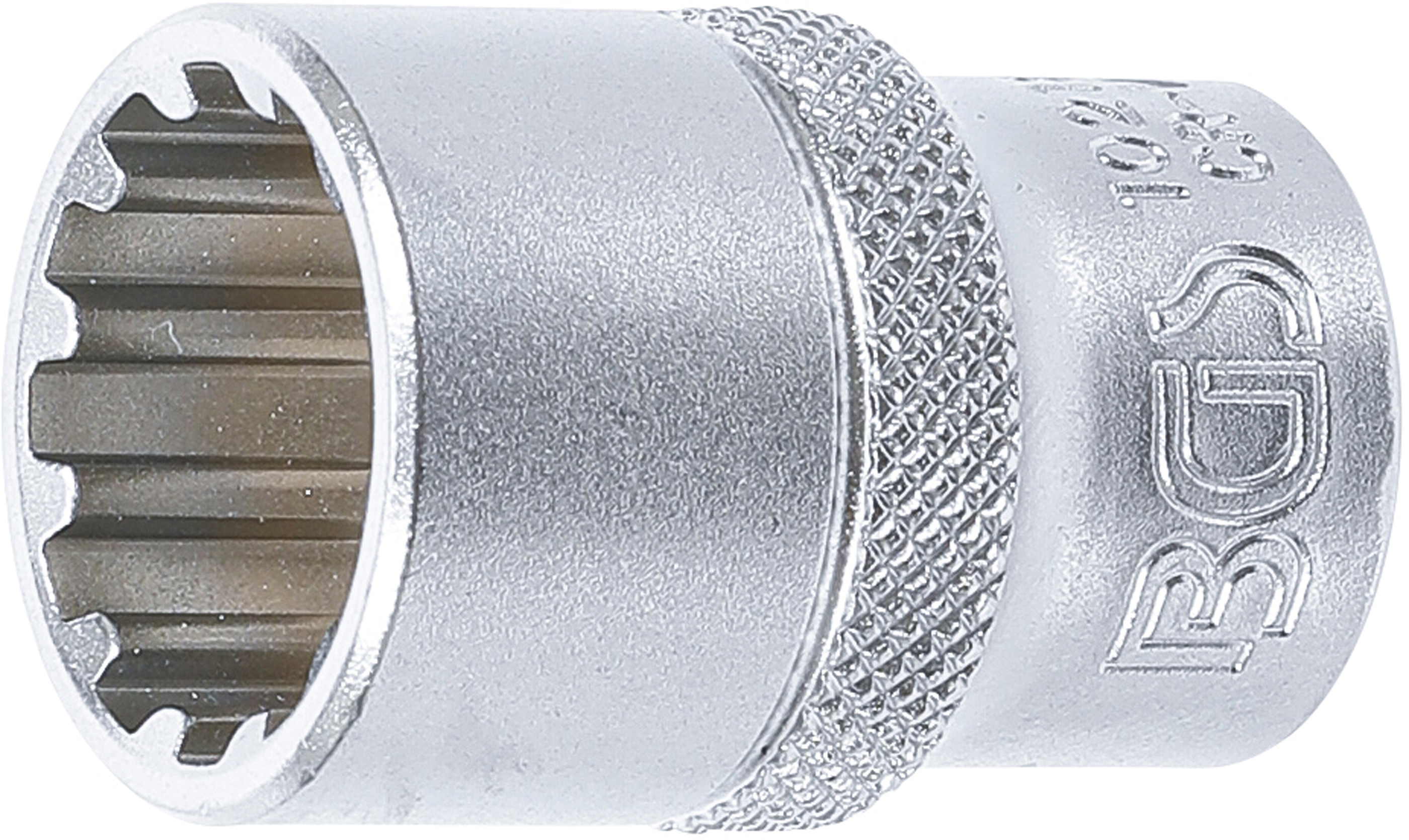 BGS 10218 Steckschlüssel-Einsatz Gear Lock | Antrieb Innenvierkant 12,5 mm (1/2") | SW 18 mm
