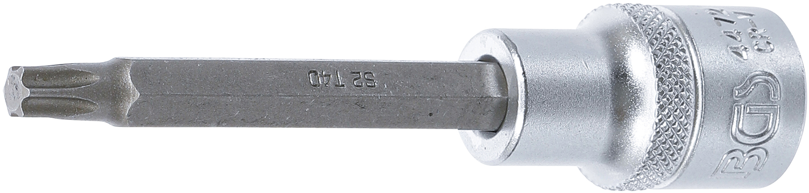 BGS 4472 Bit-Einsatz | Länge 100 mm | Antrieb Innenvierkant 12,5 mm (1/2") | T-Profil (für Torx) T40
