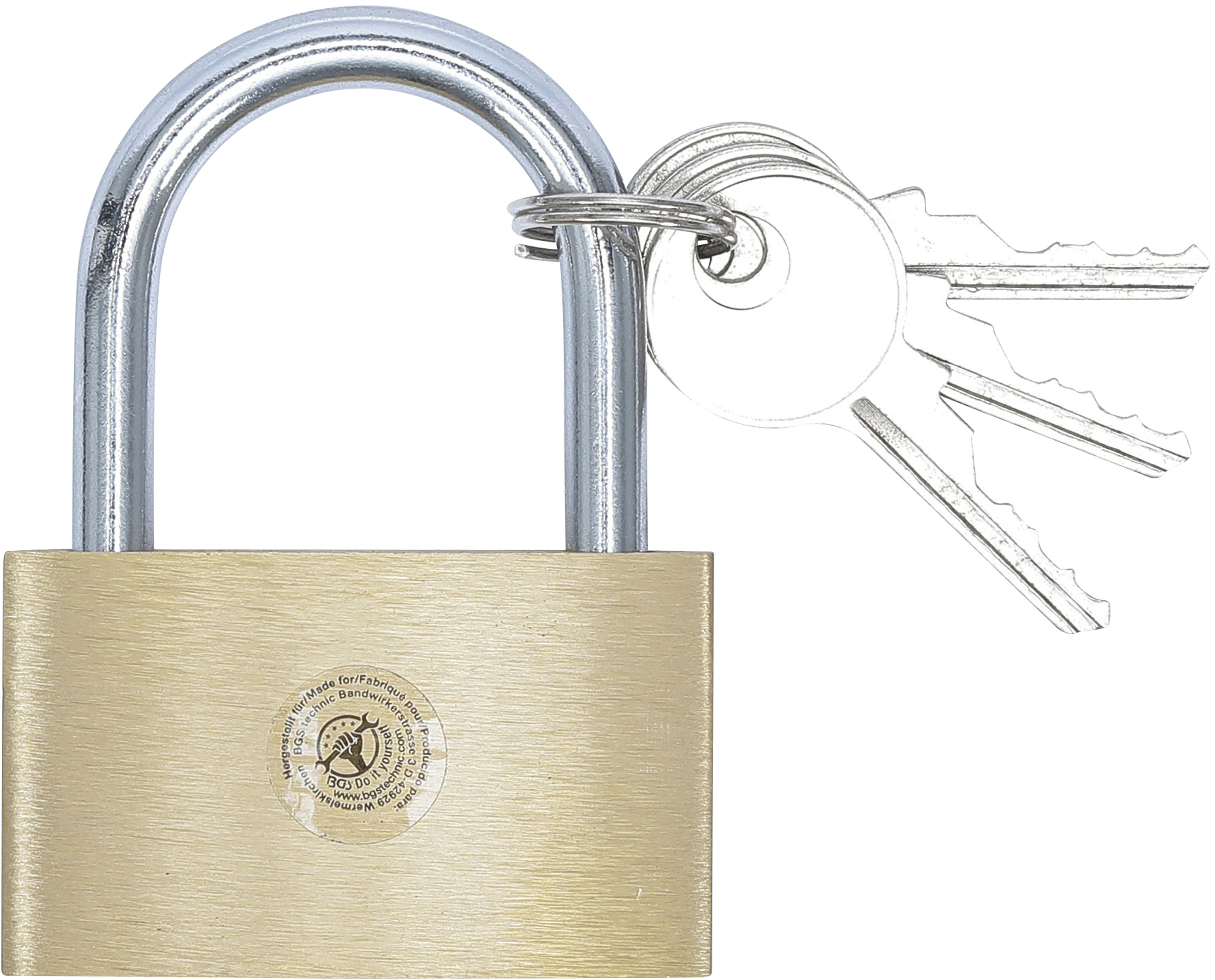 BGS 3099 Messing-Vorhängeschloss | 50 mm