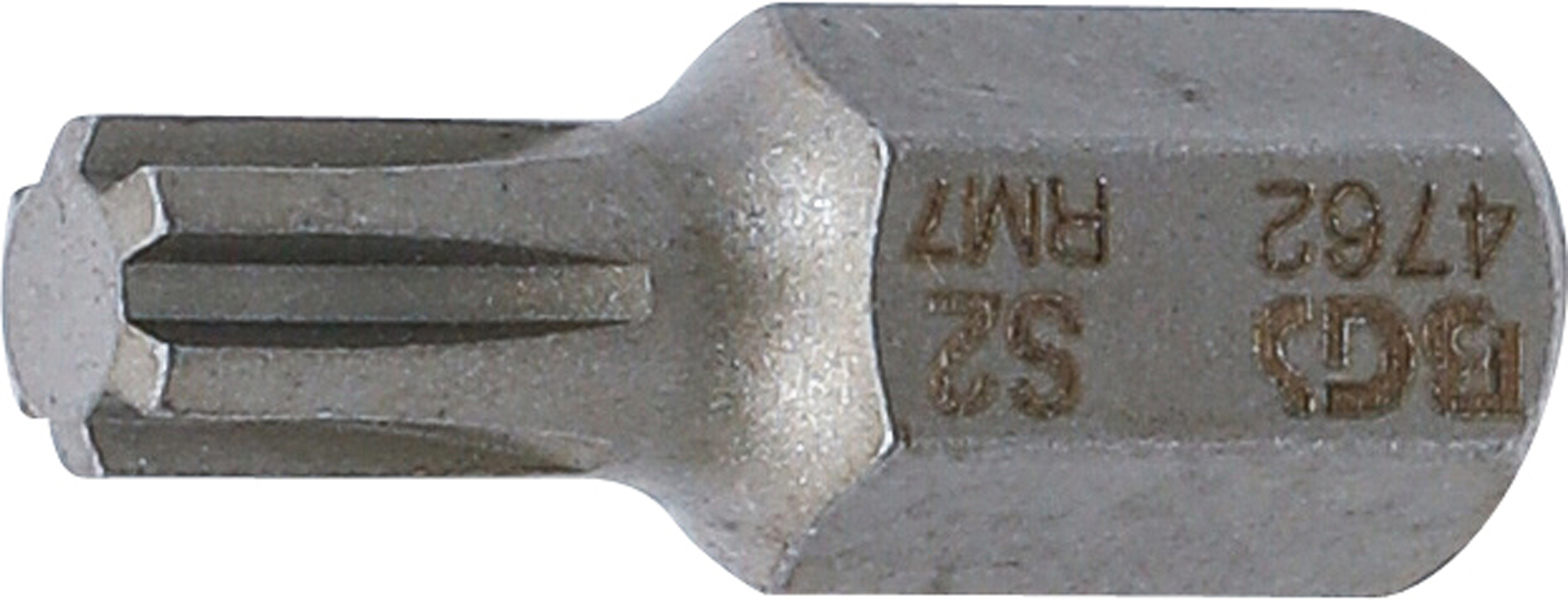 BGS 4762 Bit | Länge 30 mm | Antrieb Außensechskant 10 mm (3/8") | Keil-Profil (für RIBE) M7