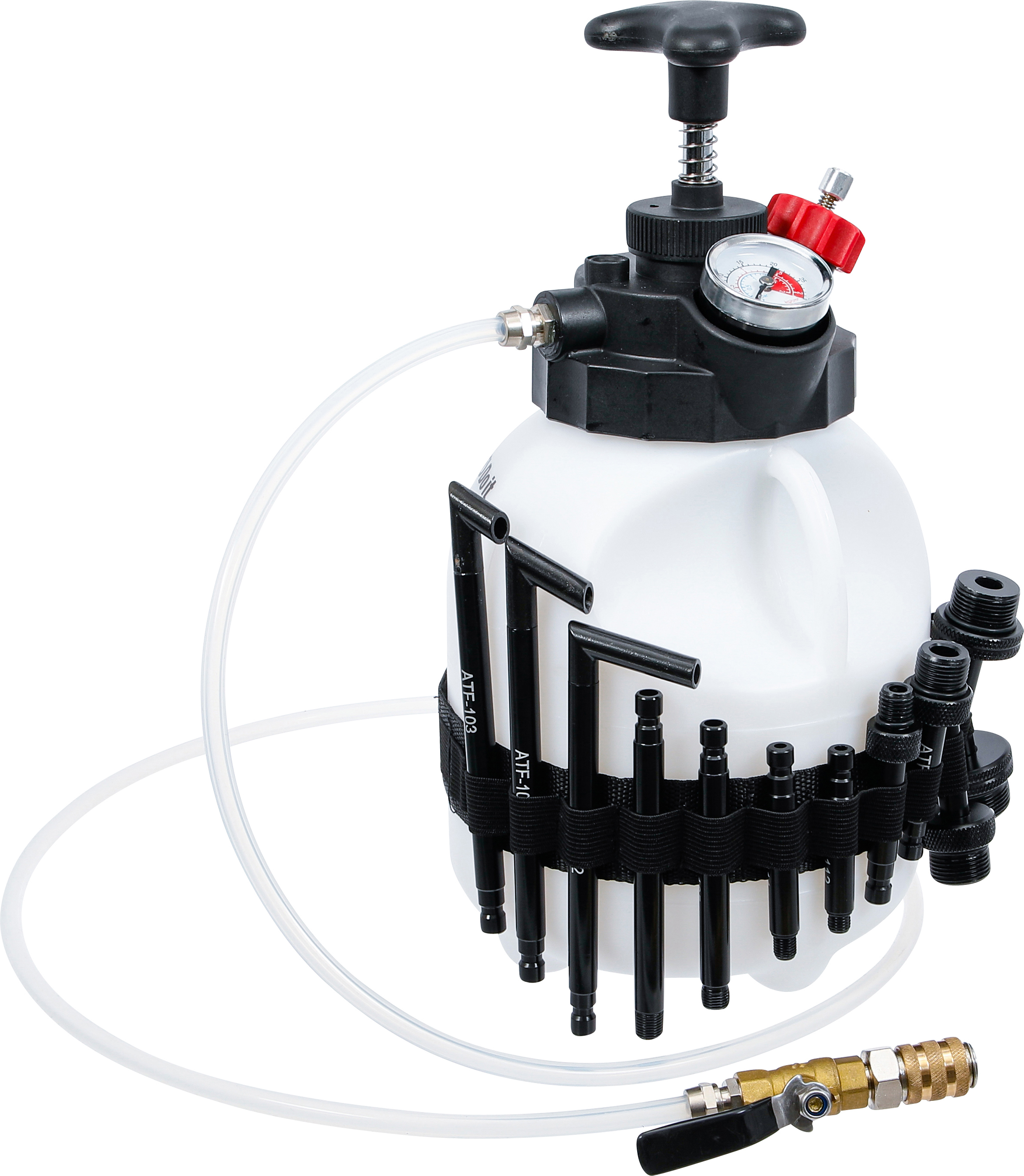 BGS 74264 Getriebeöl-Befüllgerät mit Handpumpe | mit 12 Adaptern | 3 l