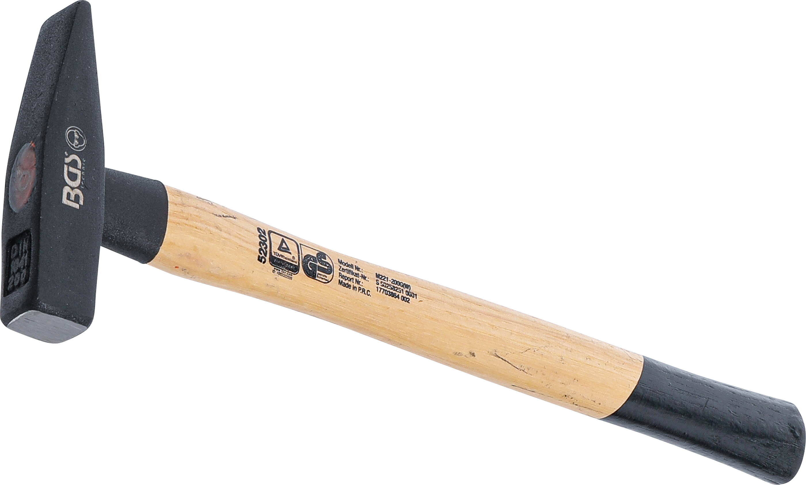 BGS 52302 Schlosserhammer | Hickory-Stiel | DIN 1041 | 200 g