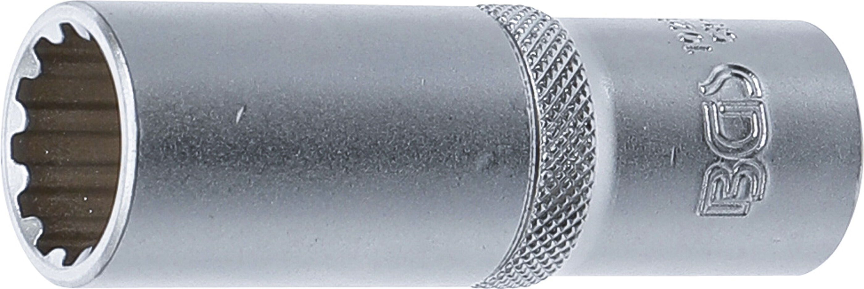 BGS 10258 Steckschlüssel-Einsatz Gear Lock, tief | Antrieb Innenvierkant 12,5 mm (1/2") | SW 18 mm