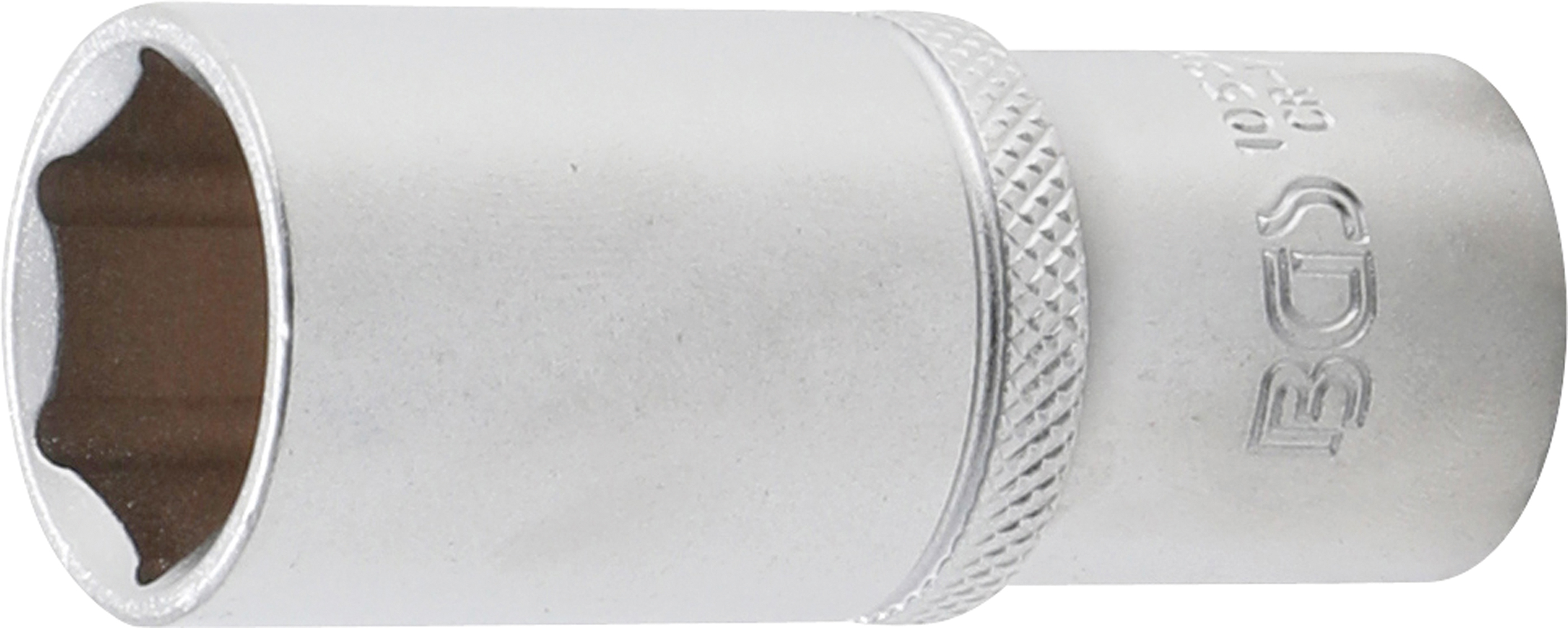 BGS 10539 Steckschlüssel-Einsatz Sechskant, tief | Antrieb Innenvierkant 10 mm (3/8") | SW 19 mm