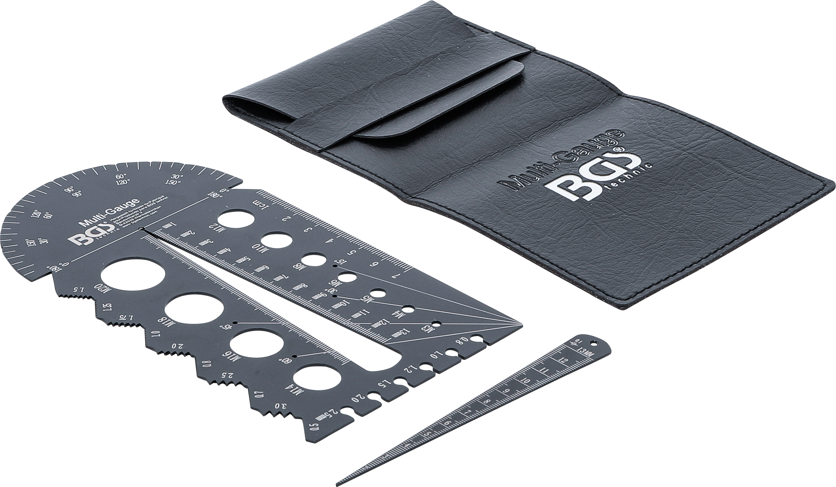 BGS 74247 Schrauben- und Gewindeschablone | metrisch | M3 - M20, 0,5 - 13,00 mm