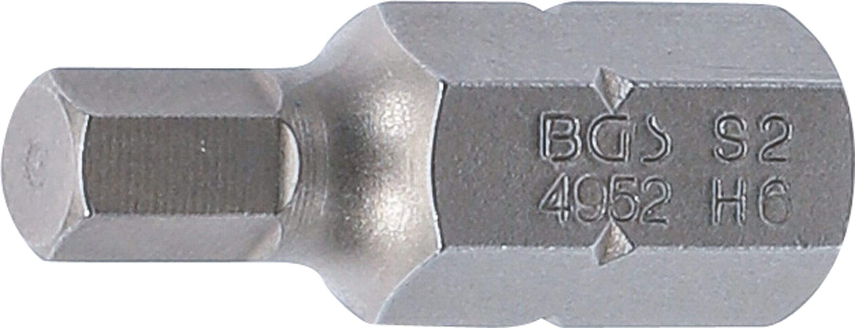 BGS 4952 Bit | Länge 30 mm | Antrieb Außensechskant 10 mm (3/8") | Innensechskant 6 mm