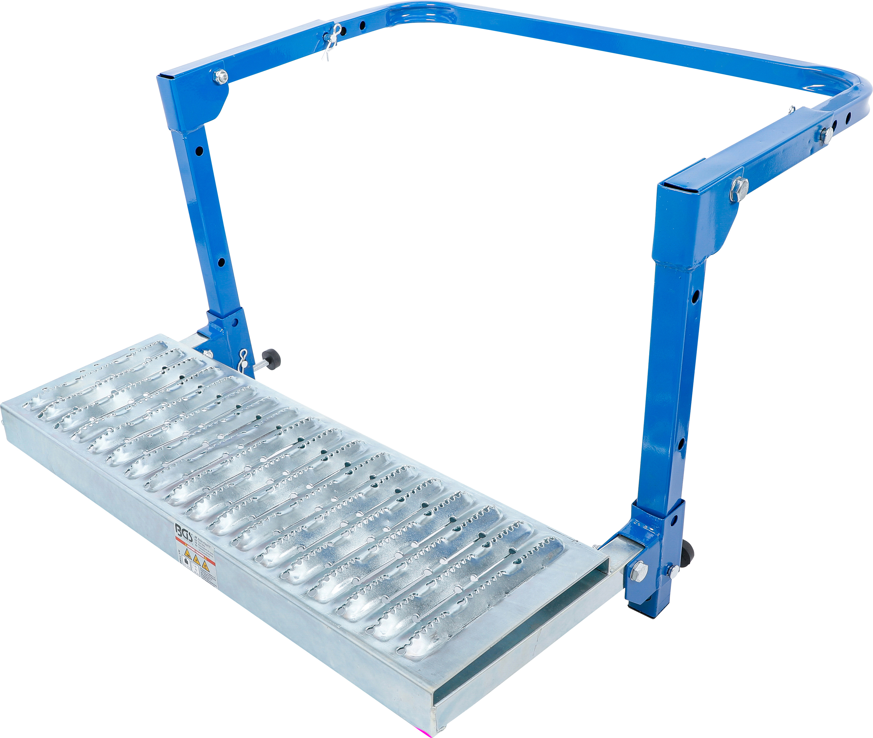 BGS 71002 Reifen-Klapptritt | einstellbar | für Kleintransporter und 4x4 Fahrzeuge