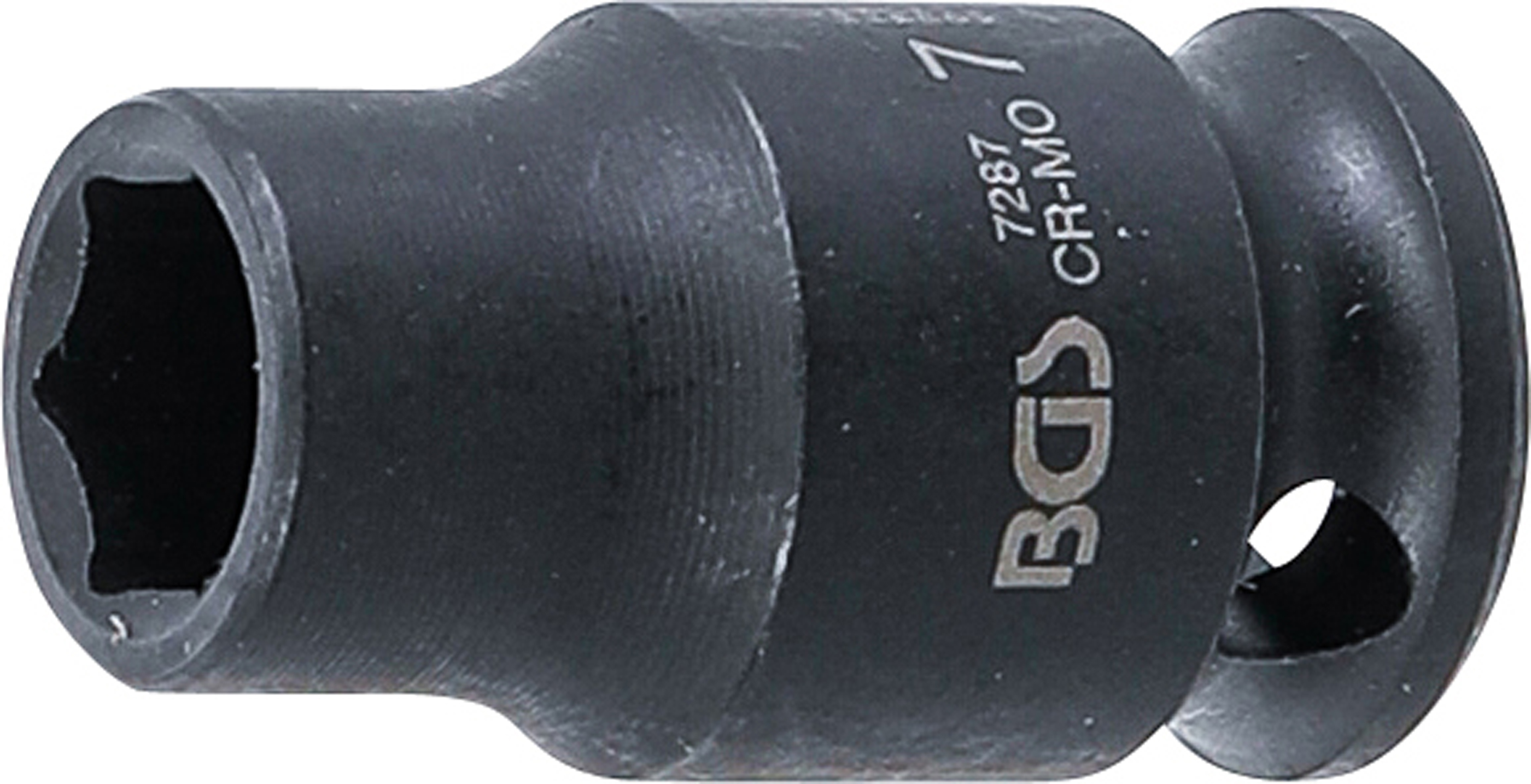 BGS 7287 Kraft-Steckschlüssel-Einsatz Sechskant | Antrieb Innenvierkant 6,3 mm (1/4") | SW 7 mm BGS 7287 Kraft-Steckschlüssel-Einsatz Sechskant | Antrieb Innenvierkant 6,3 mm (1/4") | SW 7 mm