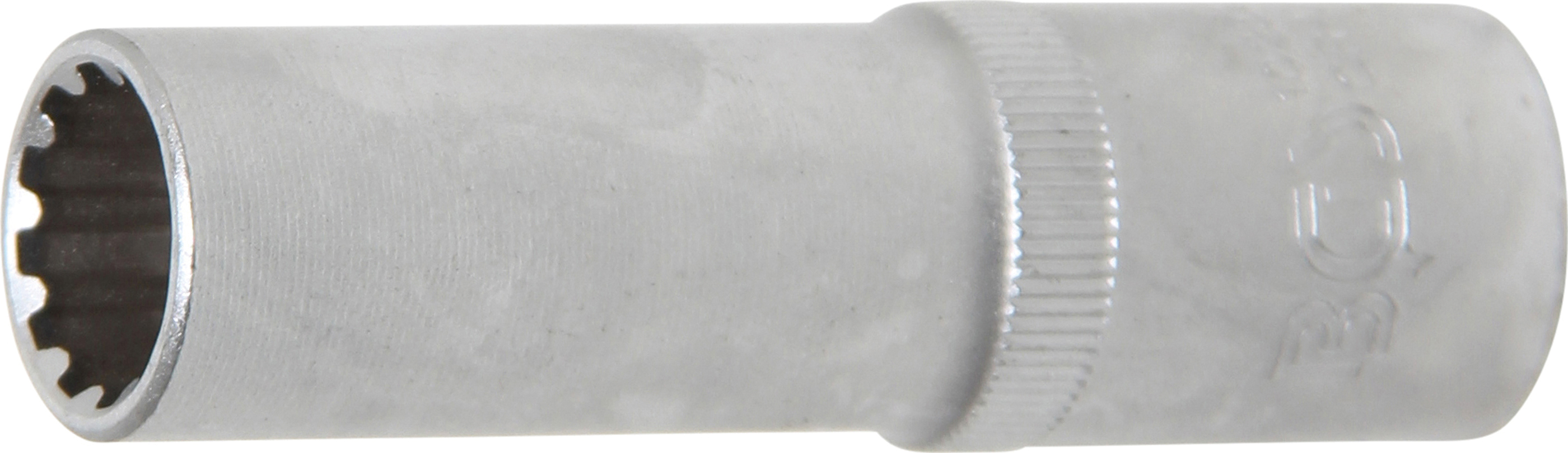 BGS 10254 Steckschlüssel-Einsatz Gear Lock, tief | Antrieb Innenvierkant 12,5 mm (1/2") | SW 14 mm