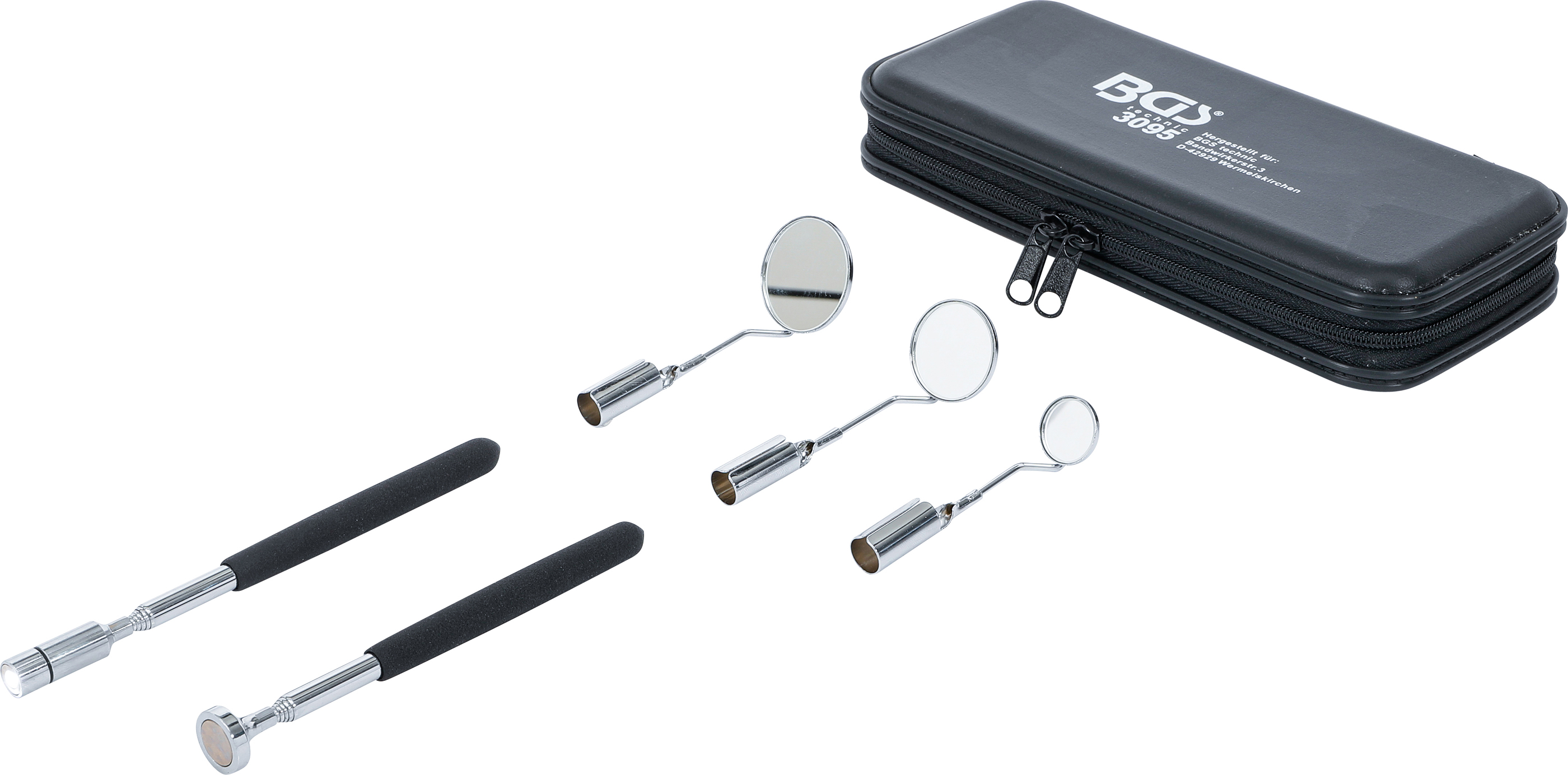 BGS 3095 LED-Magnetheber- und Inspektionsspiegel-Satz