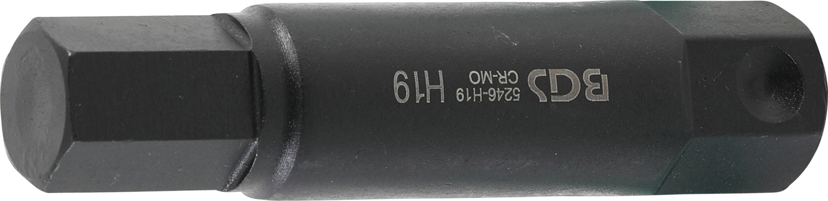 BGS 5246-H19 Bit | Länge 100 mm | Antrieb Außensechskant 22 mm | Innensechskant 19 mm