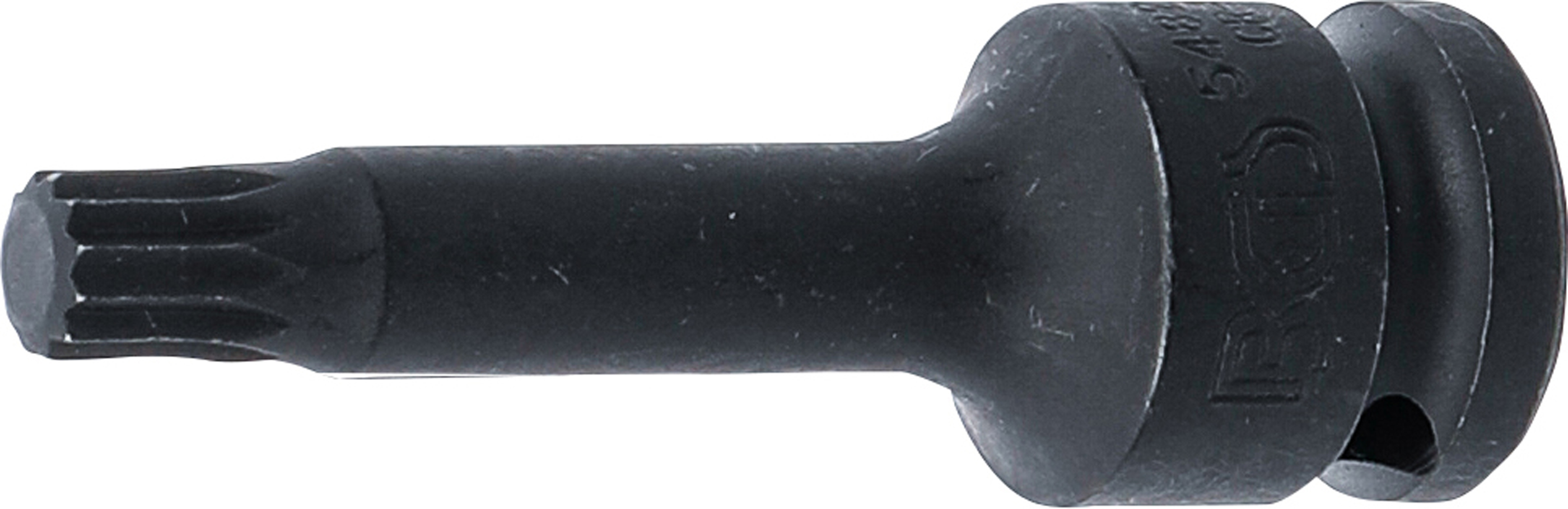 BGS 5482-M10 Kraft-Bit-Einsatz | Länge 75 mm | Antrieb Innenvierkant 12,5 mm (1/2") | Innenvielzahn (für XZN) M10