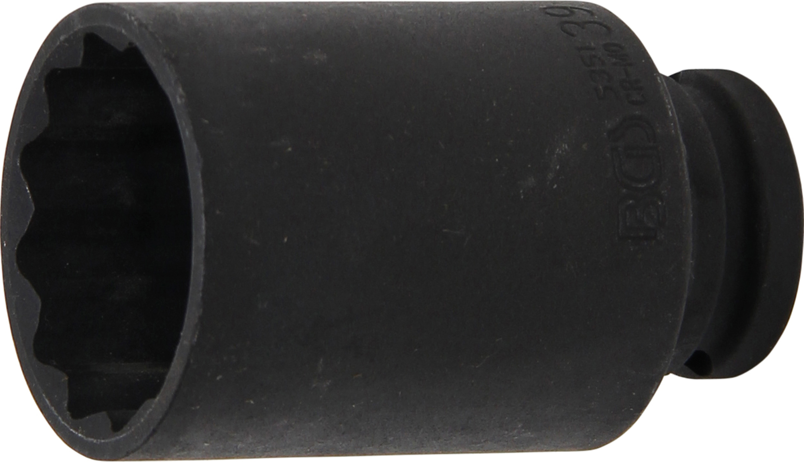 BGS 5351 Kraft-Steckschlüssel-Einsatz Zwölfkant, tief | Antrieb Innenvierkant 12,5 mm (1/2") | SW 39 mm