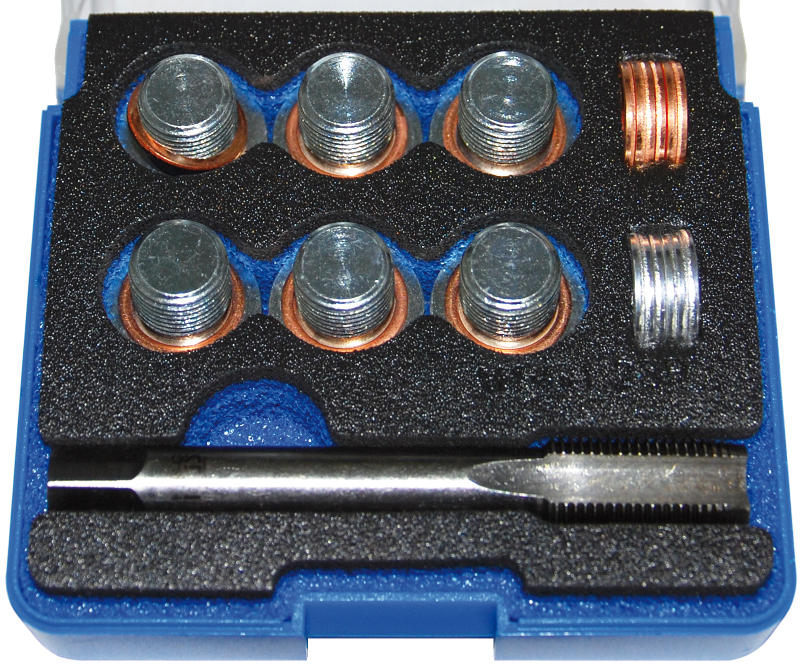 BGS 151 Reparatursatz für Öl-Ablass-Gewinde | M14 x 1,25 mm BGS 151 Reparatursatz für Öl-Ablass-Gewinde | M14 x 1,25 mm