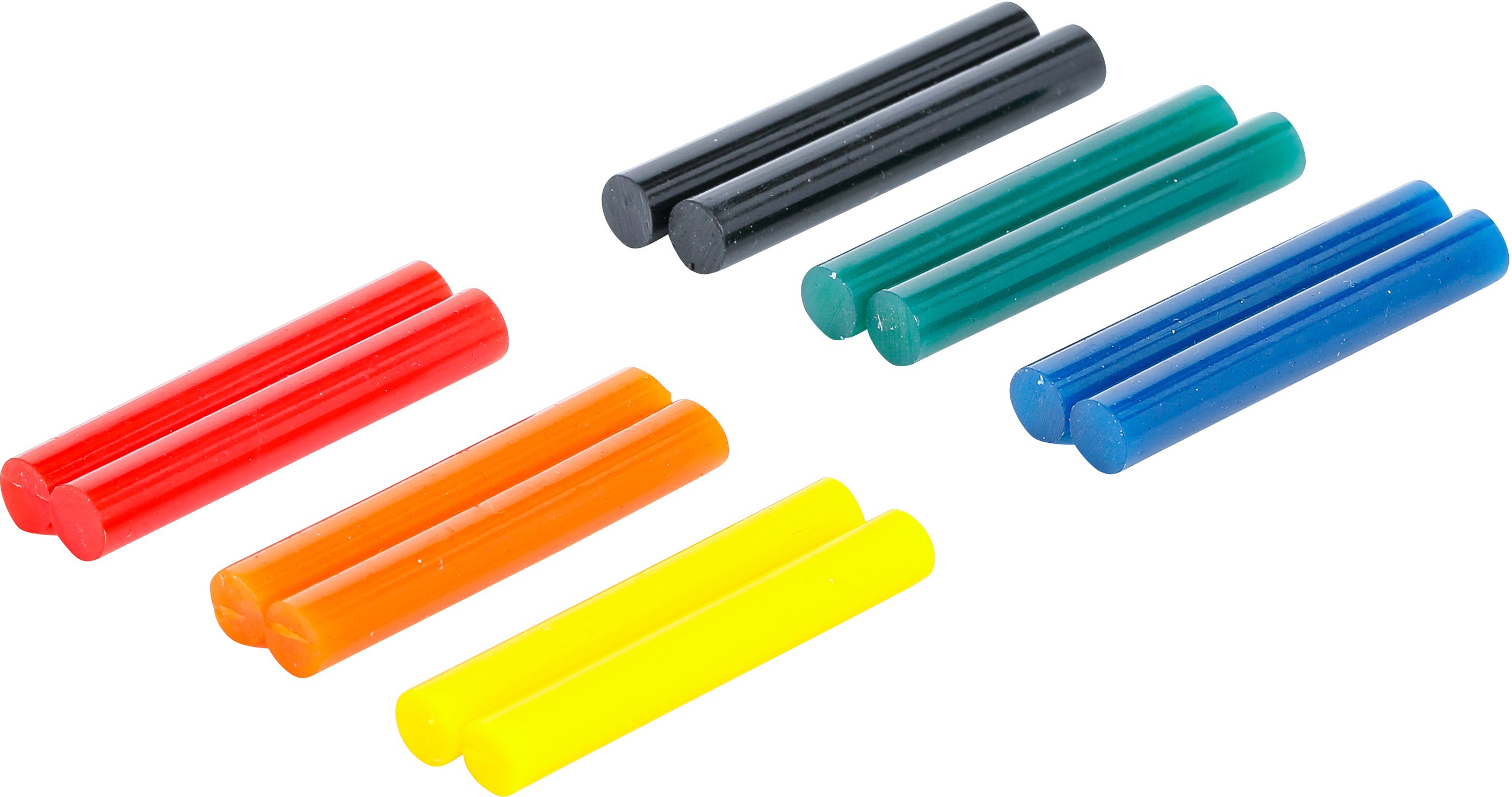 BGS 80849 Heißklebe-Patronen | bunt | Ø 7,5 mm, 50 mm | 12-tlg.