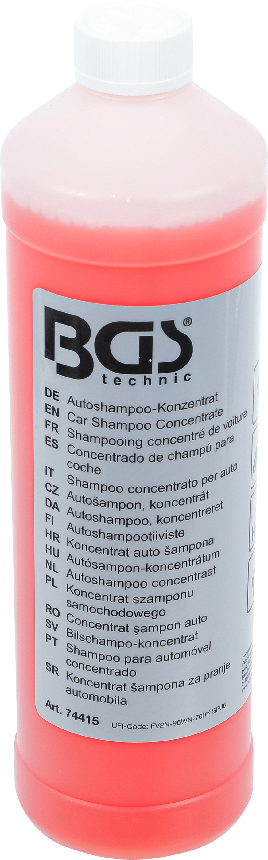 BGS 74415 Autoshampoo-Konzentrat | rot | 1000 ml