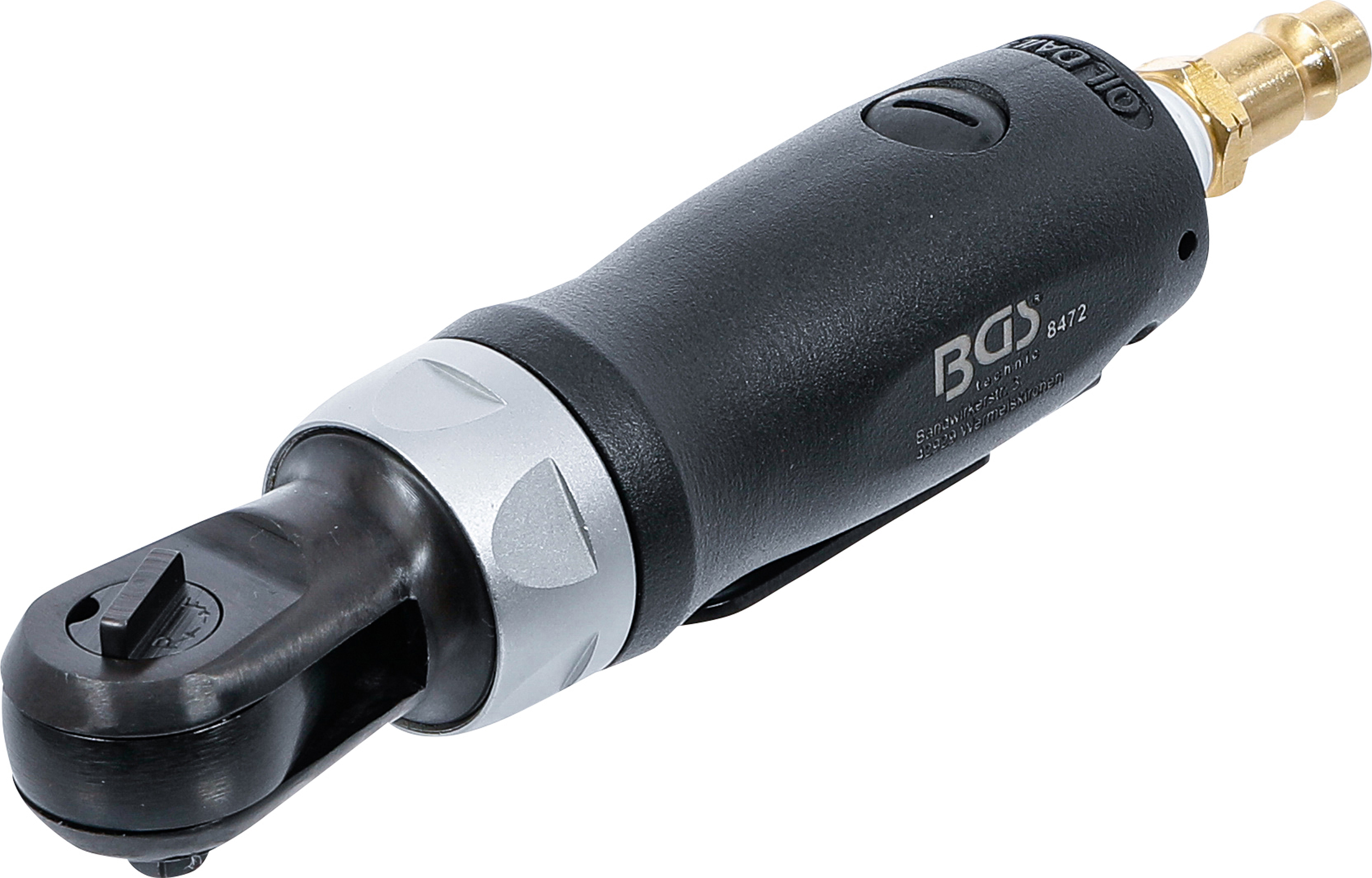 BGS 8472 Druckluft-Ratschenschrauber | 6,3 mm (1/4") | 54 Nm | extra kurz