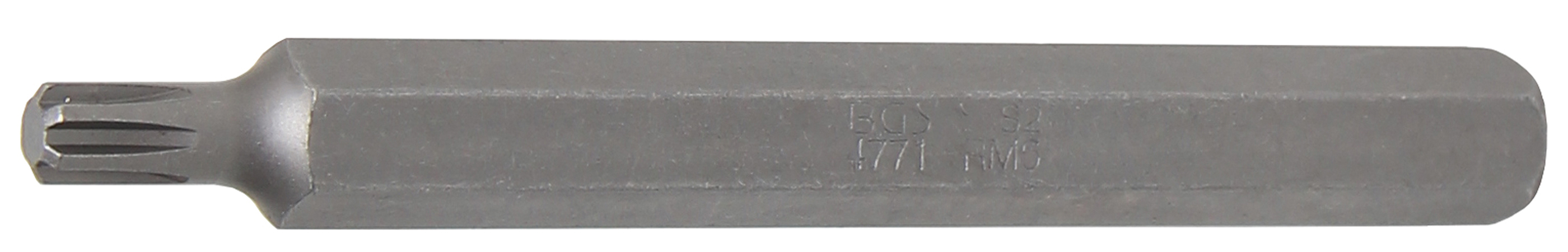 BGS 4771 Bit | Länge 100 mm | Antrieb Außensechskant 10 mm (3/8") | Keil-Profil (für RIBE) M6