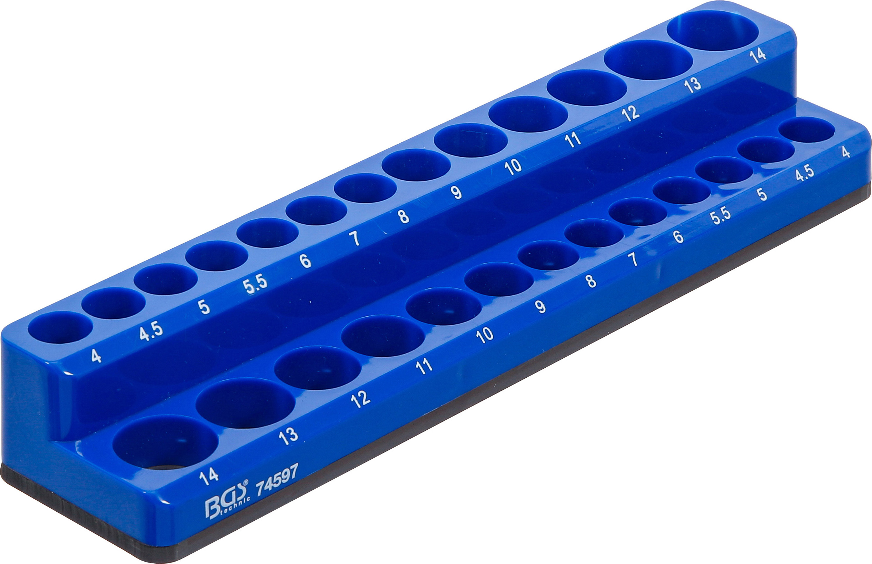 BGS 74597 Kunststoffhalter für Steckschlüssel-Einsätze | magnetisch | 6,3 mm (1/4") BGS 74597 Kunststoffhalter für Steckschlüssel-Einsätze | magnetisch | 6,3 mm (1/4")