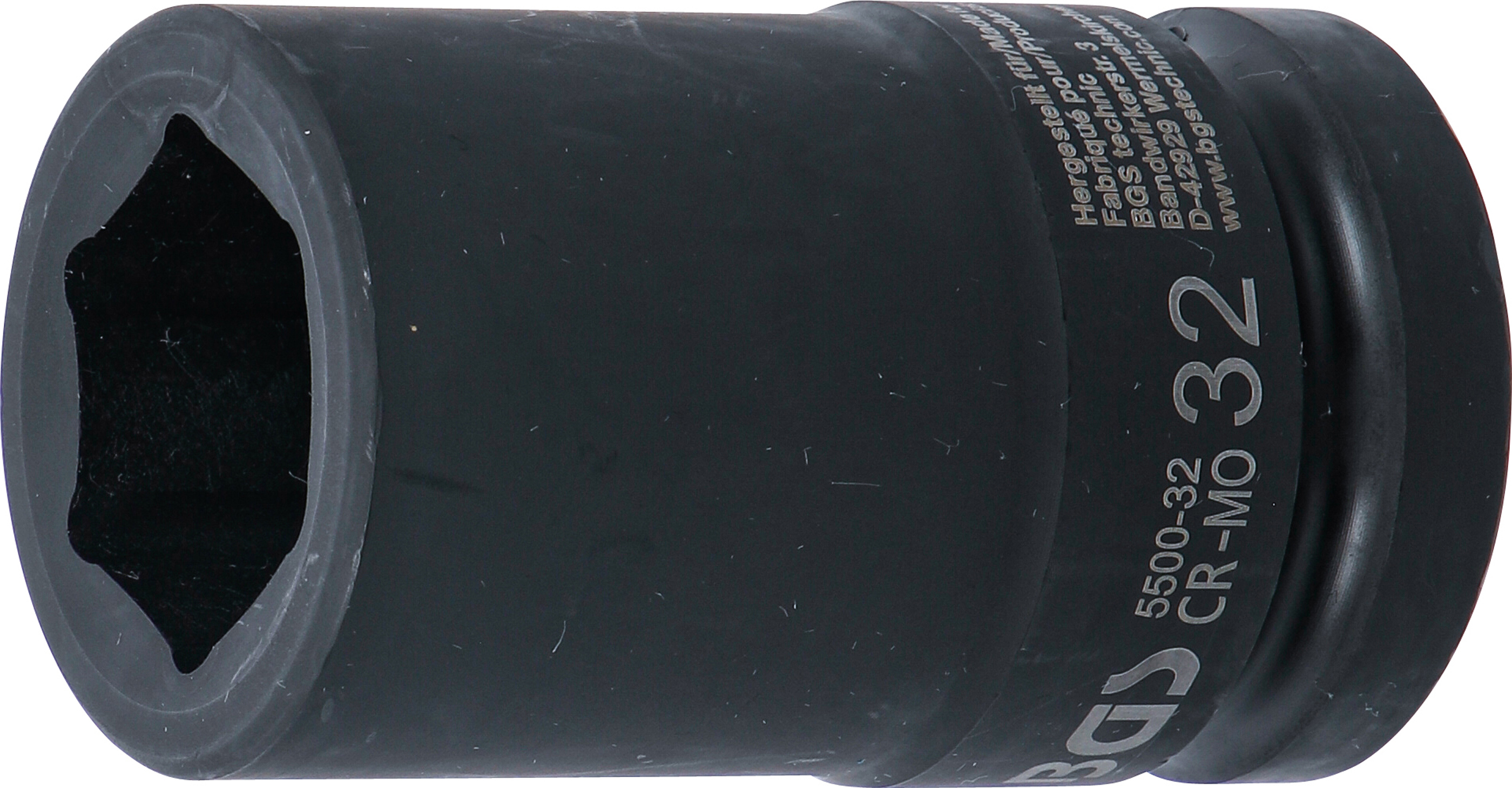 BGS 5500-32 Kraft-Steckschlüssel-Einsatz Sechskant, tief | Antrieb Innenvierkant 25 mm (1") | SW 32 mm BGS 5500-32 Kraft-Steckschlüssel-Einsatz Sechskant, tief | Antrieb Innenvierkant 25 mm (1") | SW 32 mm