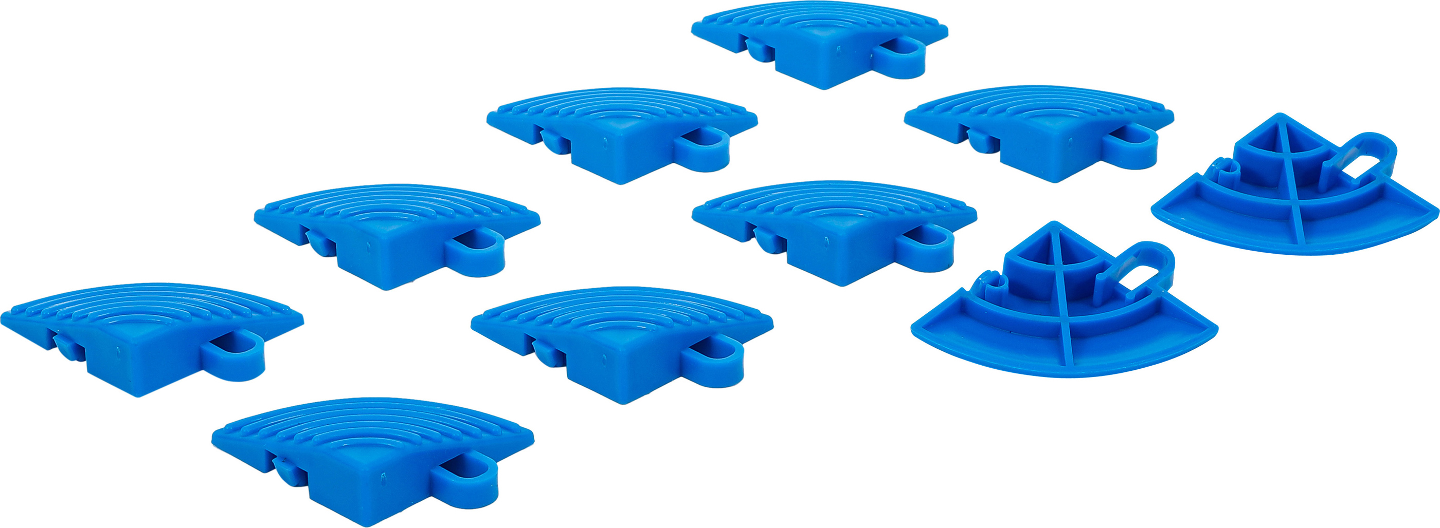 BGS 74548 Kunststoff-Fliesen-Eckelement-Set | Klick-System | 57 x 57 x 18 mm | 10-tlg.