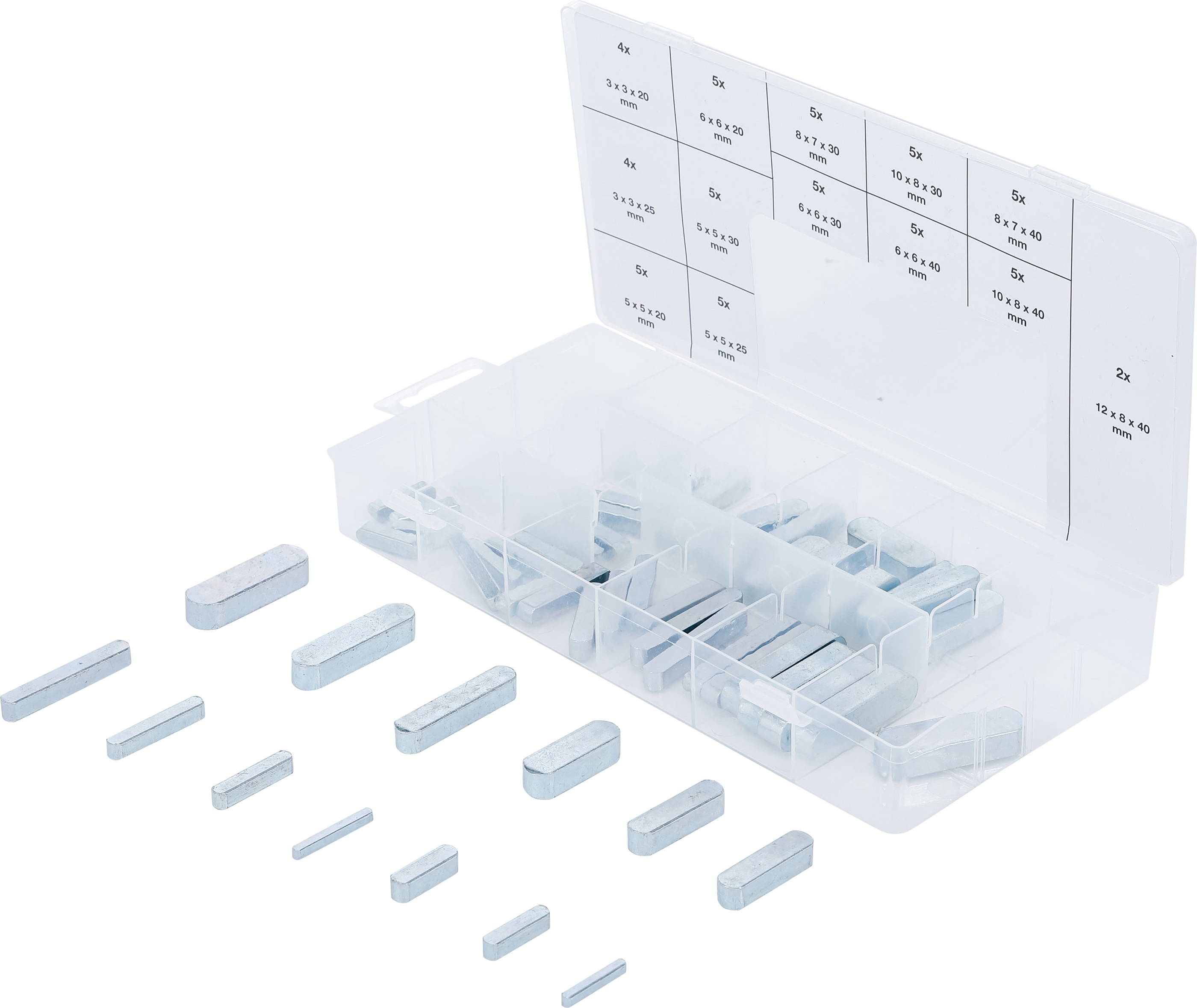 BGS 8141 Passfedern-Sortiment | 60-tlg.