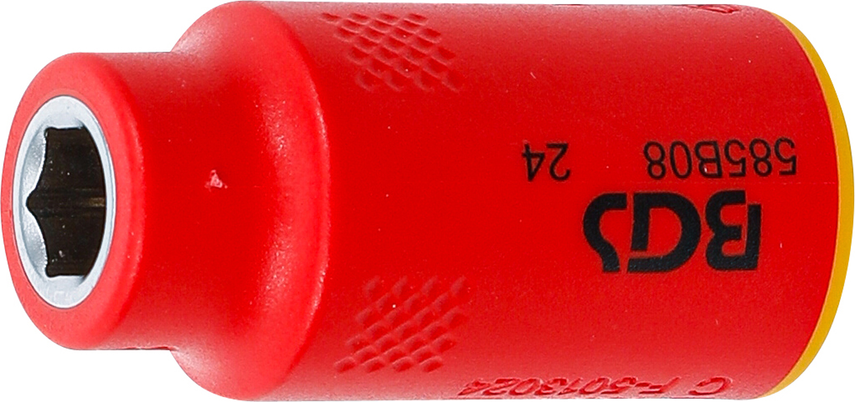 BGS 35870 VDE-Steckschlüssel-Einsatz Sechskant | Antrieb Innenvierkant 10 mm (3/8") | SW 8 mm