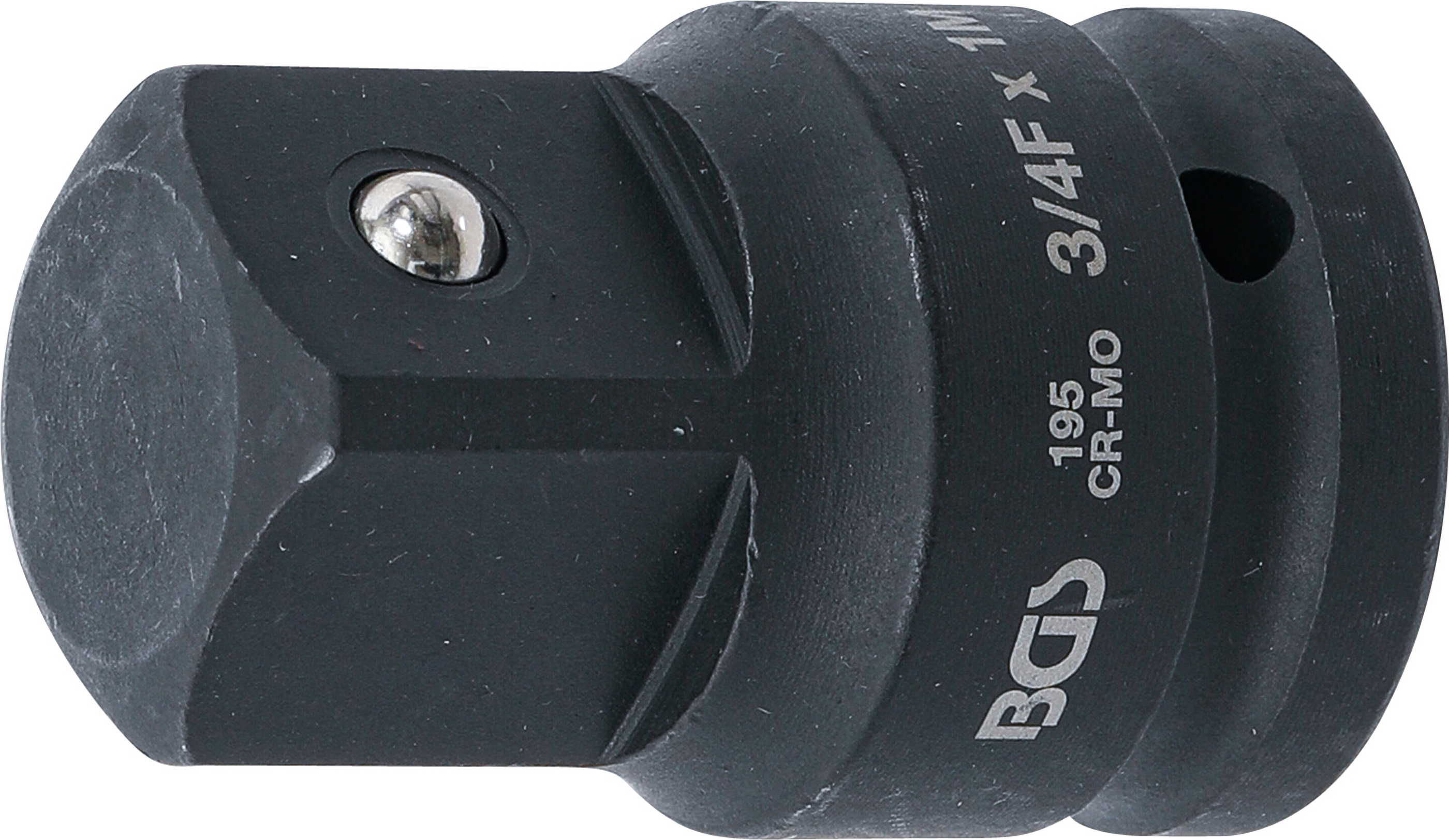 BGS 195 Kraft-Steckschlüssel-Adapter | Innenvierkant 20 mm (3/4") - Außenvierkant 25 mm (1") BGS 195 Kraft-Steckschlüssel-Adapter | Innenvierkant 20 mm (3/4") - Außenvierkant 25 mm (1")