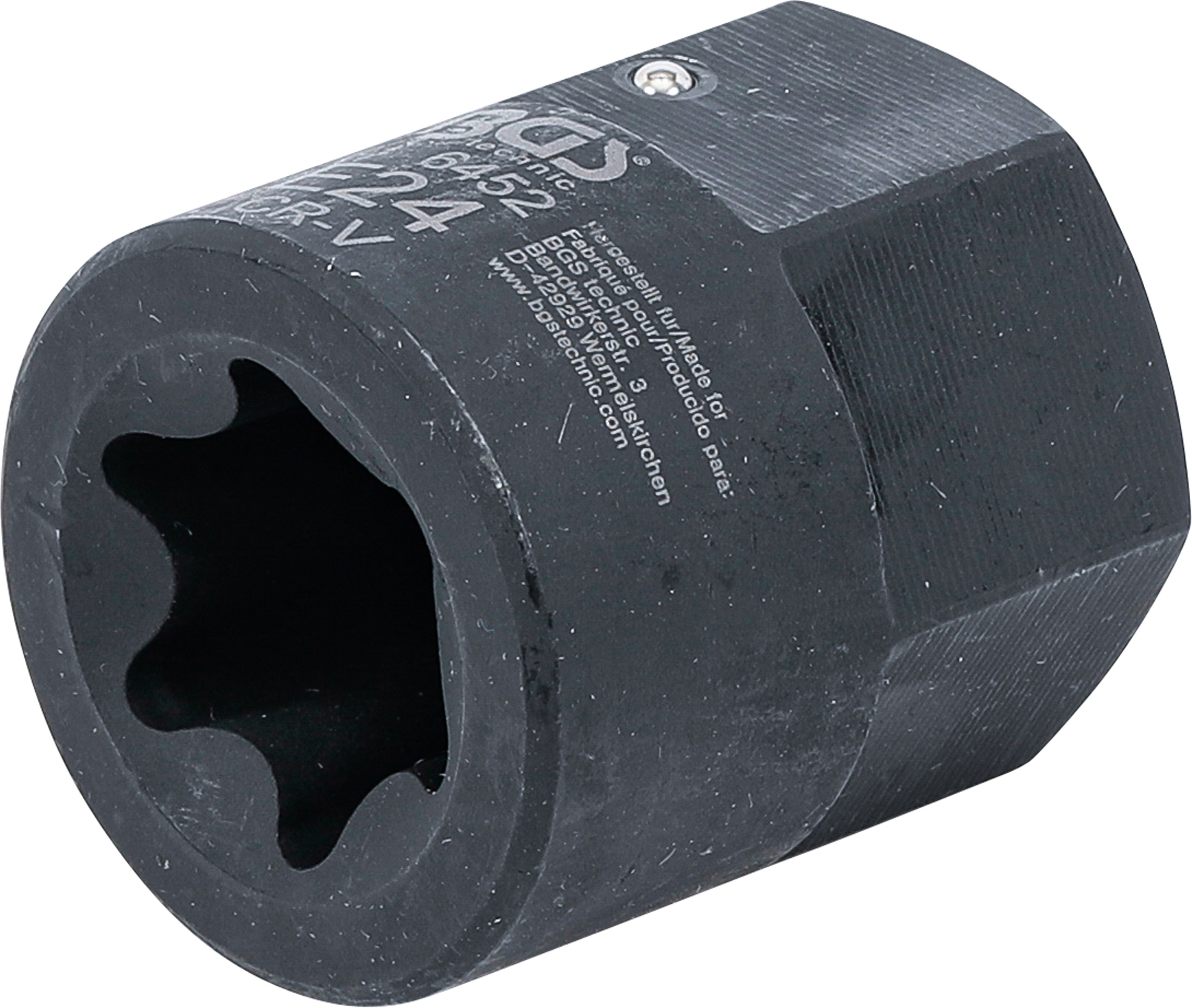 BGS 6452 Bremssattel-Einsatz | E-Profil (für Torx) | für MAN TGA | Antrieb Außensechskant 30 mm | SW E24