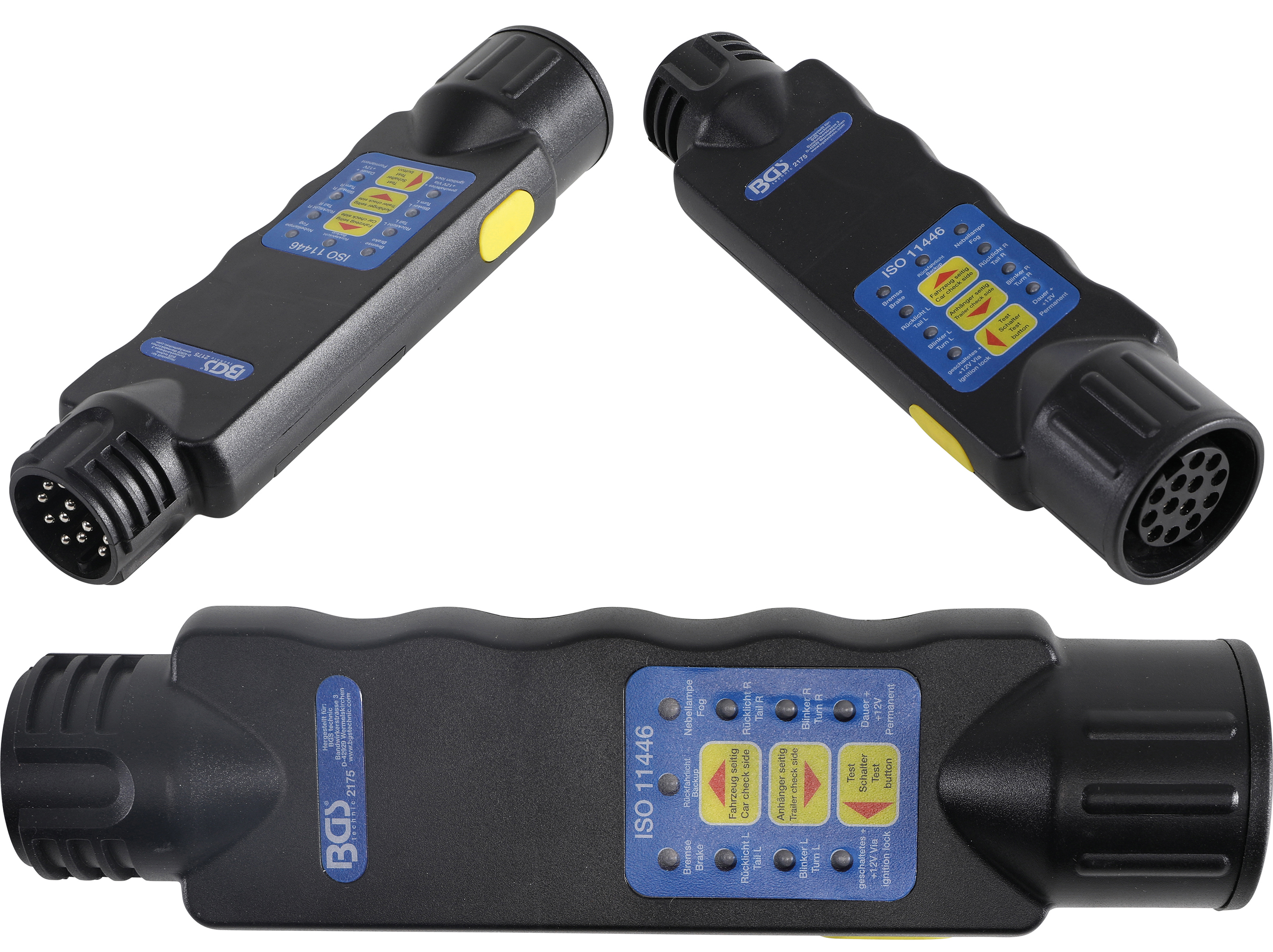 BGS 2175 Tester für Anhänger- und Zugfahrzeug-Steckverbindungen | 13-polig