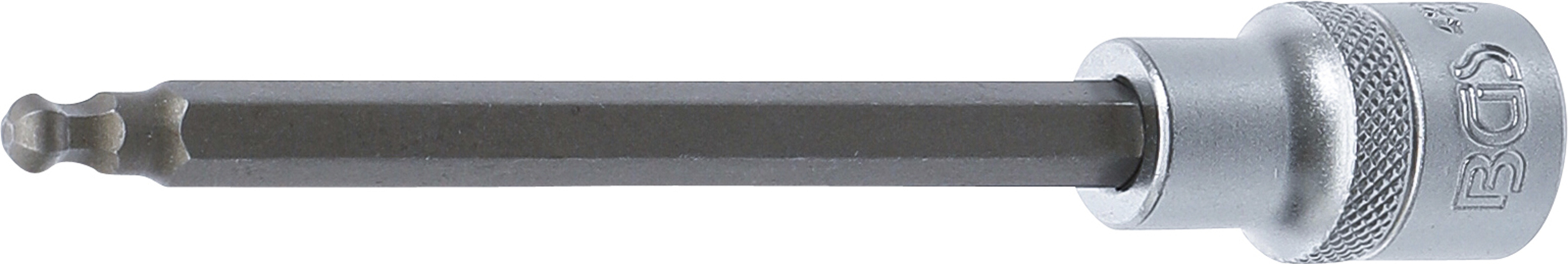 BGS 4258-6 Bit-Einsatz | Länge 140 mm | Antrieb Innenvierkant 12,5 mm (1/2") | Innensechskant mit Kugelkopf 6 mm