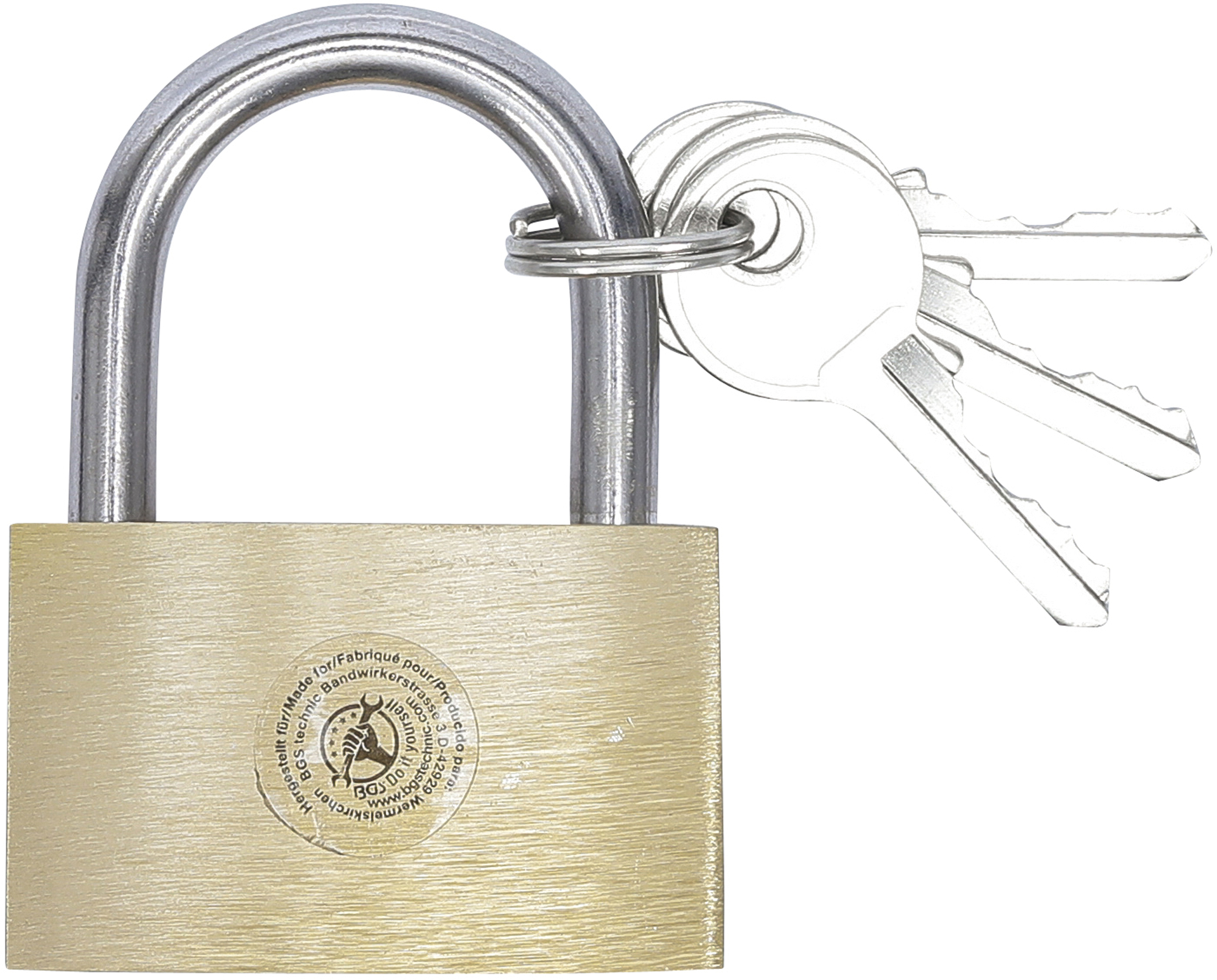 BGS 3098 Messing-Vorhängeschloss | 40 mm