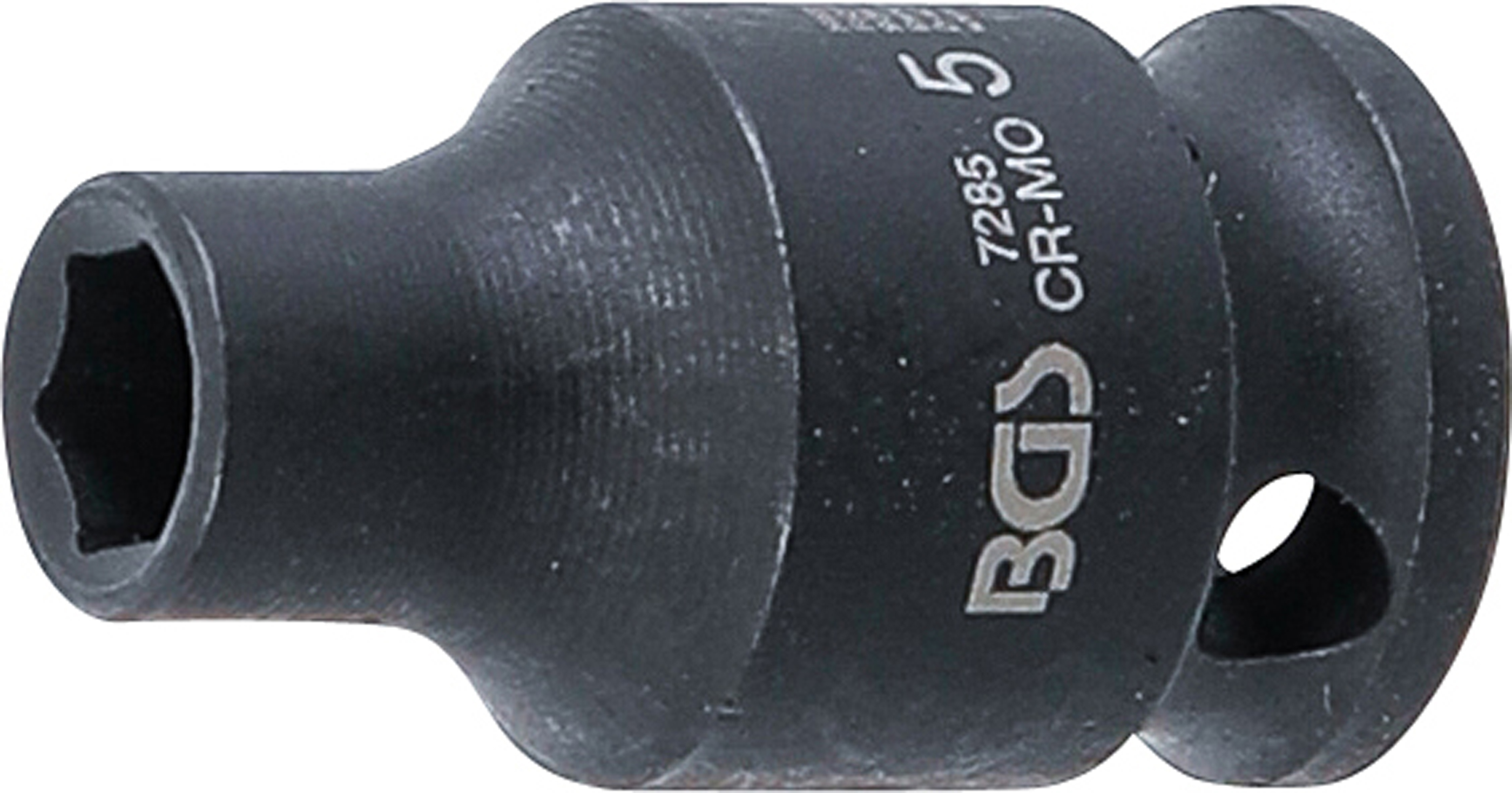 BGS 7285 Kraft-Steckschlüssel-Einsatz Sechskant | Antrieb Innenvierkant 6,3 mm (1/4") | SW 5 mm