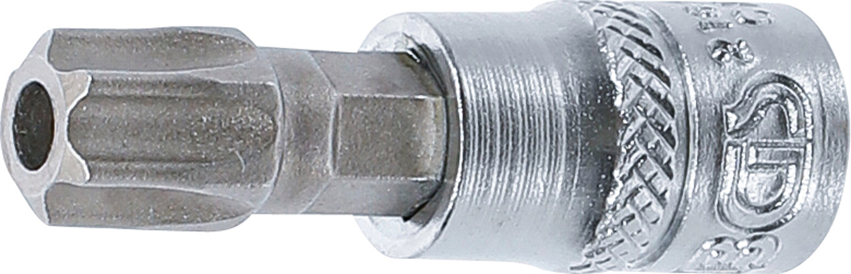 BGS 2165-T50 Bit-Einsatz | Antrieb Innenvierkant 6,3 mm (1/4") | T-Profil (für Torx) mit Bohrung T50