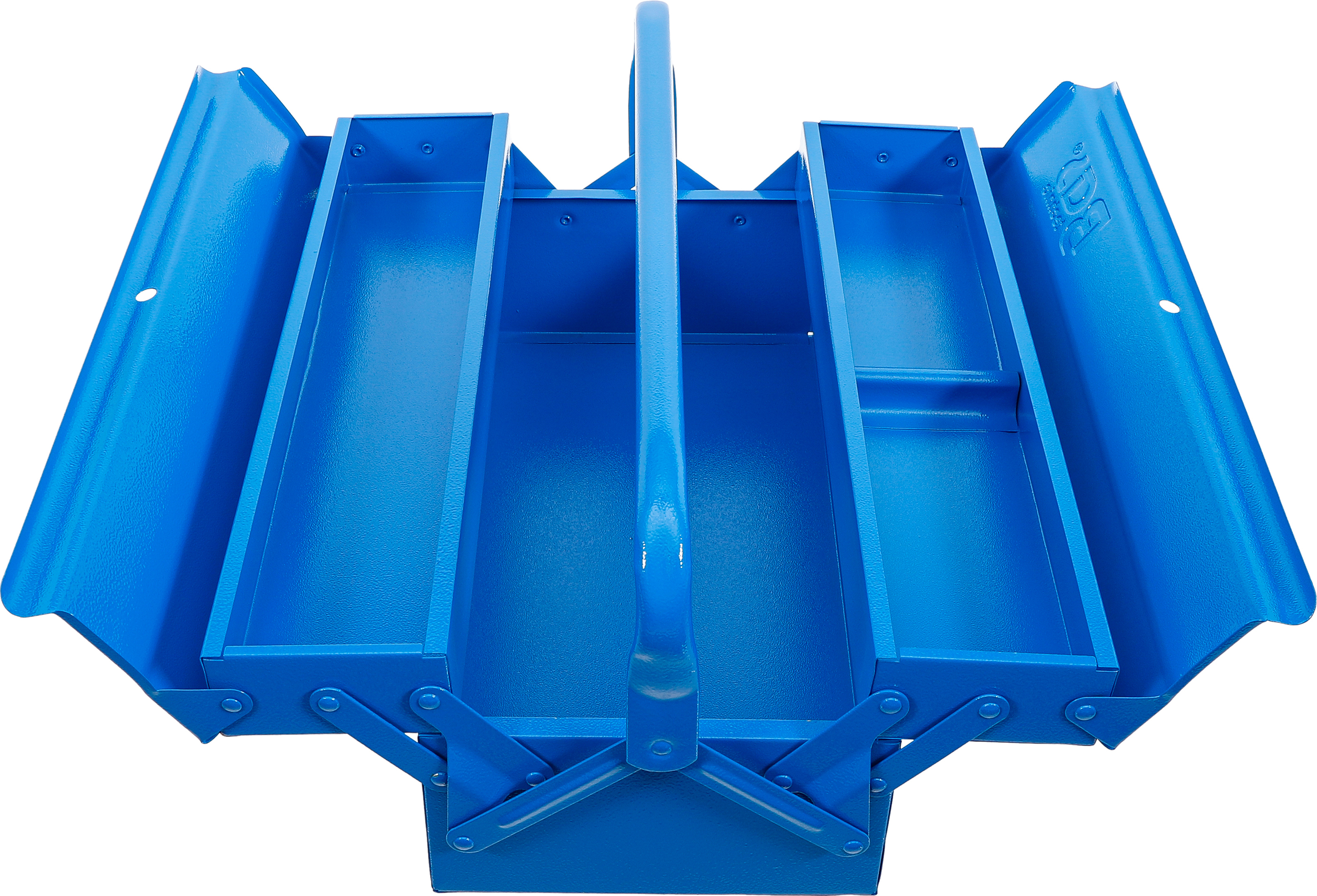 BGS 33001 Metall-Werkzeugkasten | leer | 420 x 200 x 150 mm | 3 Fächer