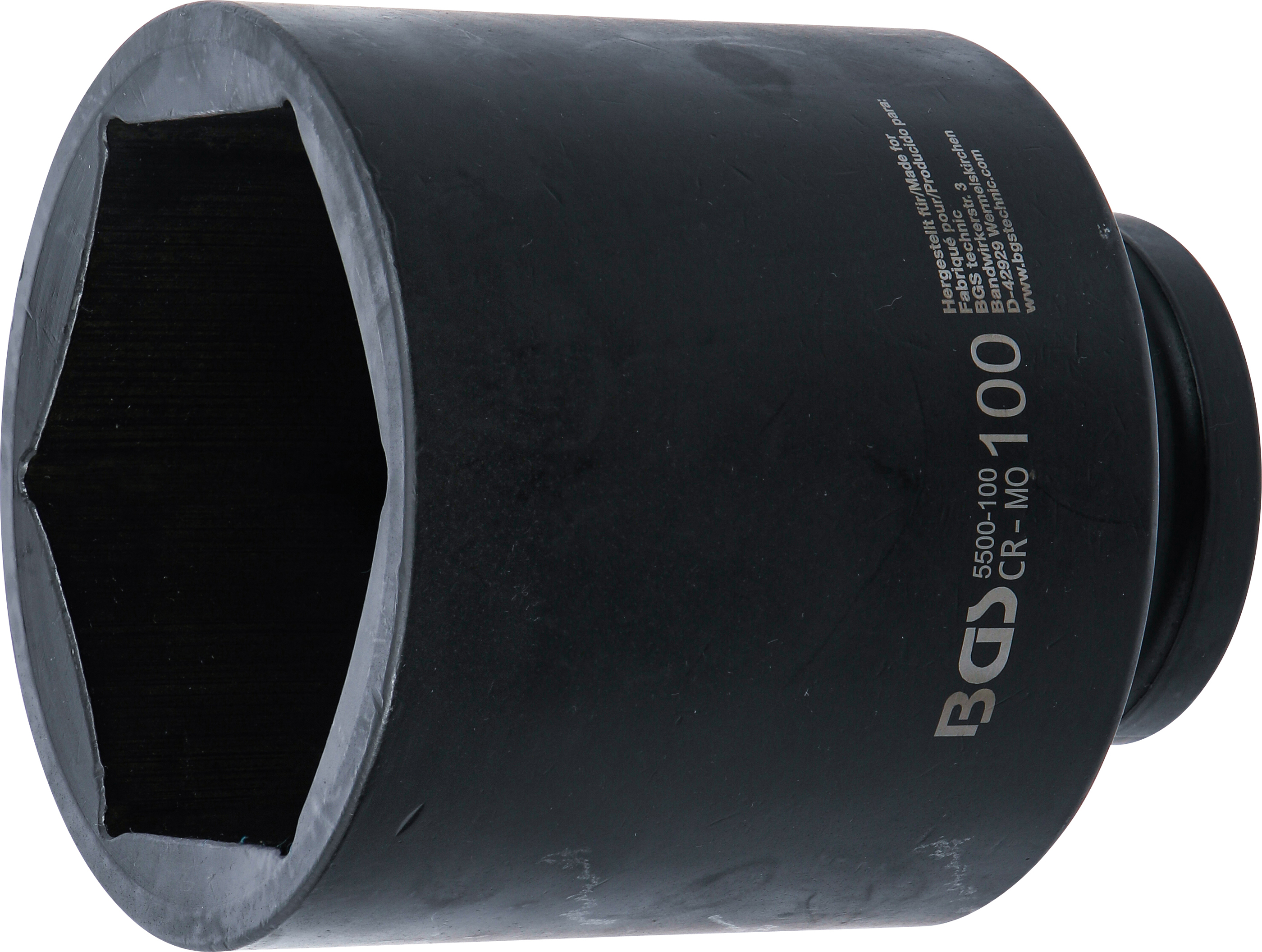 BGS 5500-100 Kraft-Steckschlüssel-Einsatz Sechskant, tief | Antrieb Innenvierkant 25 mm (1") | SW 100 mm BGS 5500-100 Kraft-Steckschlüssel-Einsatz Sechskant, tief | Antrieb Innenvierkant 25 mm (1") | SW 100 mm