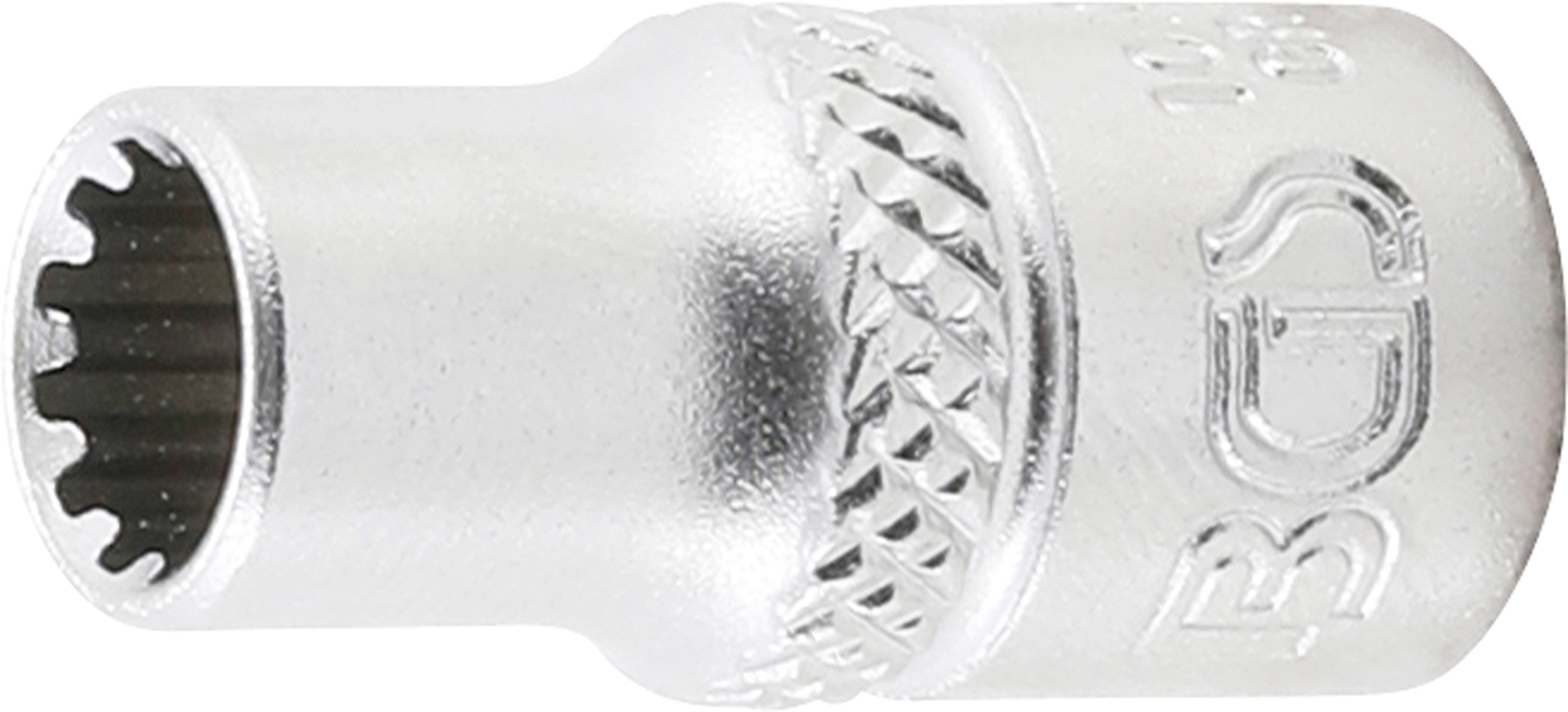 BGS 10106 Steckschlüssel-Einsatz Gear Lock | Antrieb Innenvierkant 6,3 mm (1/4") | SW 6 mm
