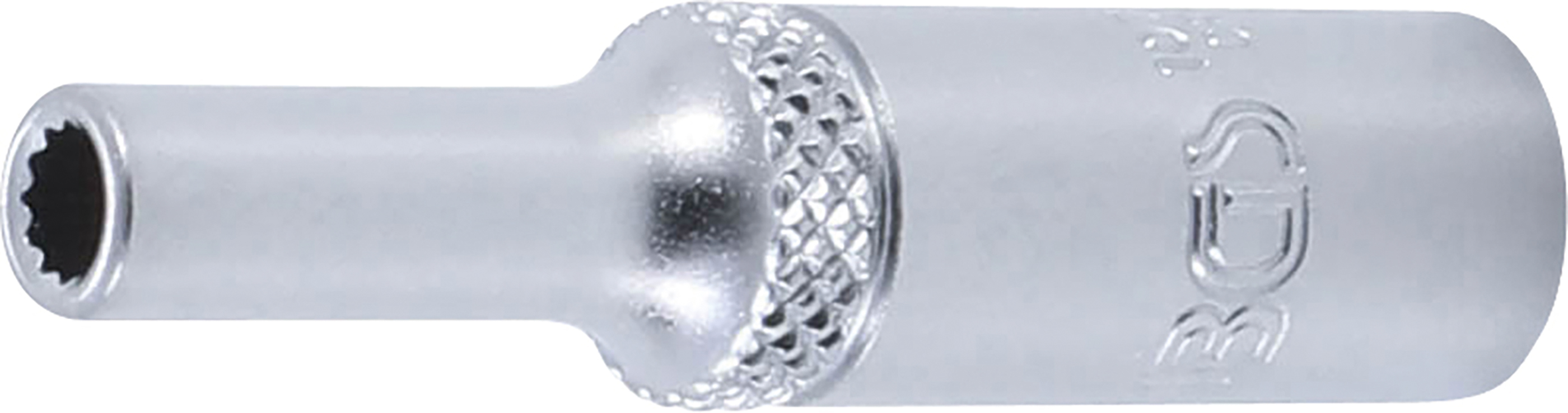 BGS 10702 Steckschlüssel-Einsatz Zwölfkant, tief | Antrieb Innenvierkant 6,3 mm (1/4") | SW 4 mm