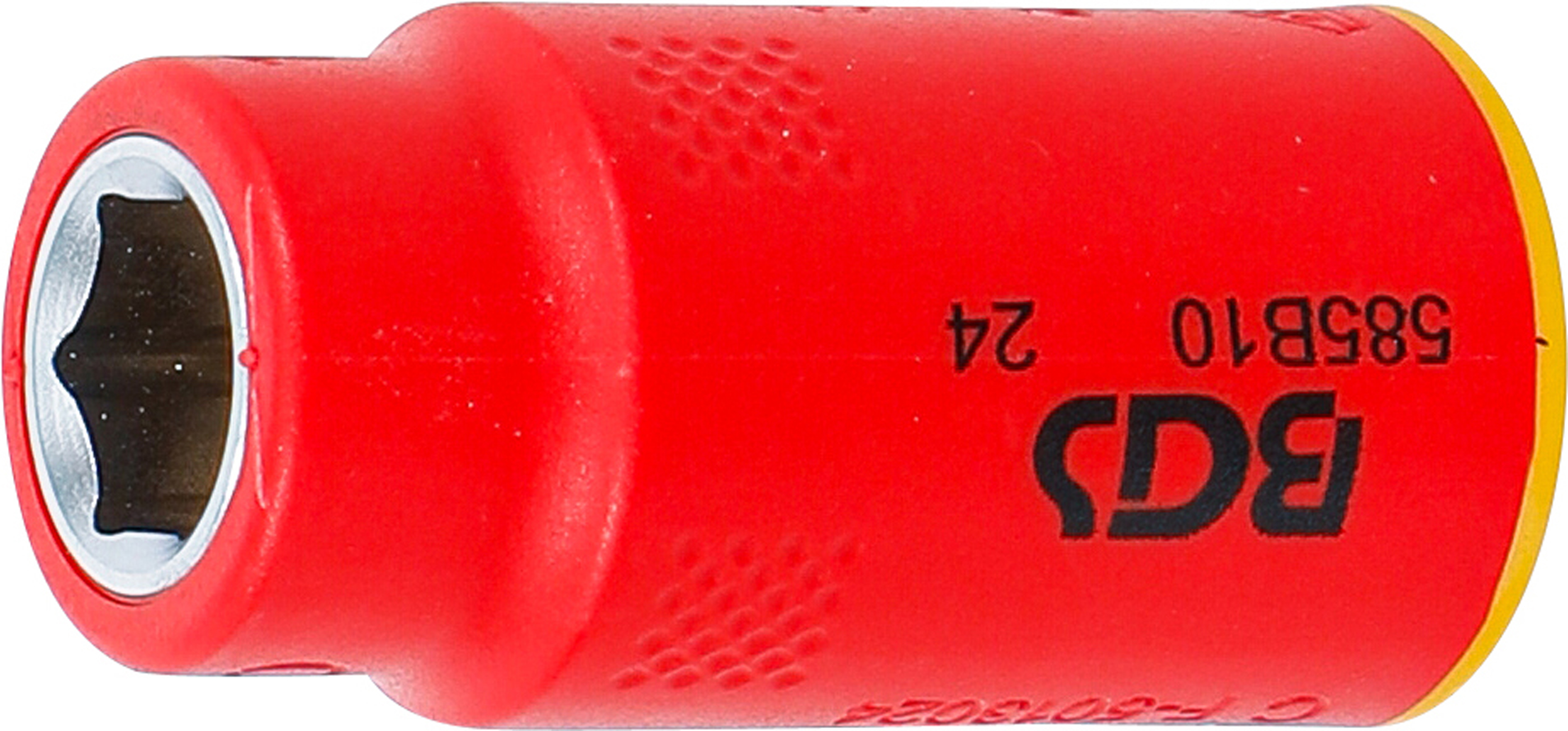 BGS 35871 VDE-Steckschlüssel-Einsatz Sechskant | Antrieb Innenvierkant 10 mm (3/8") | SW 10 mm