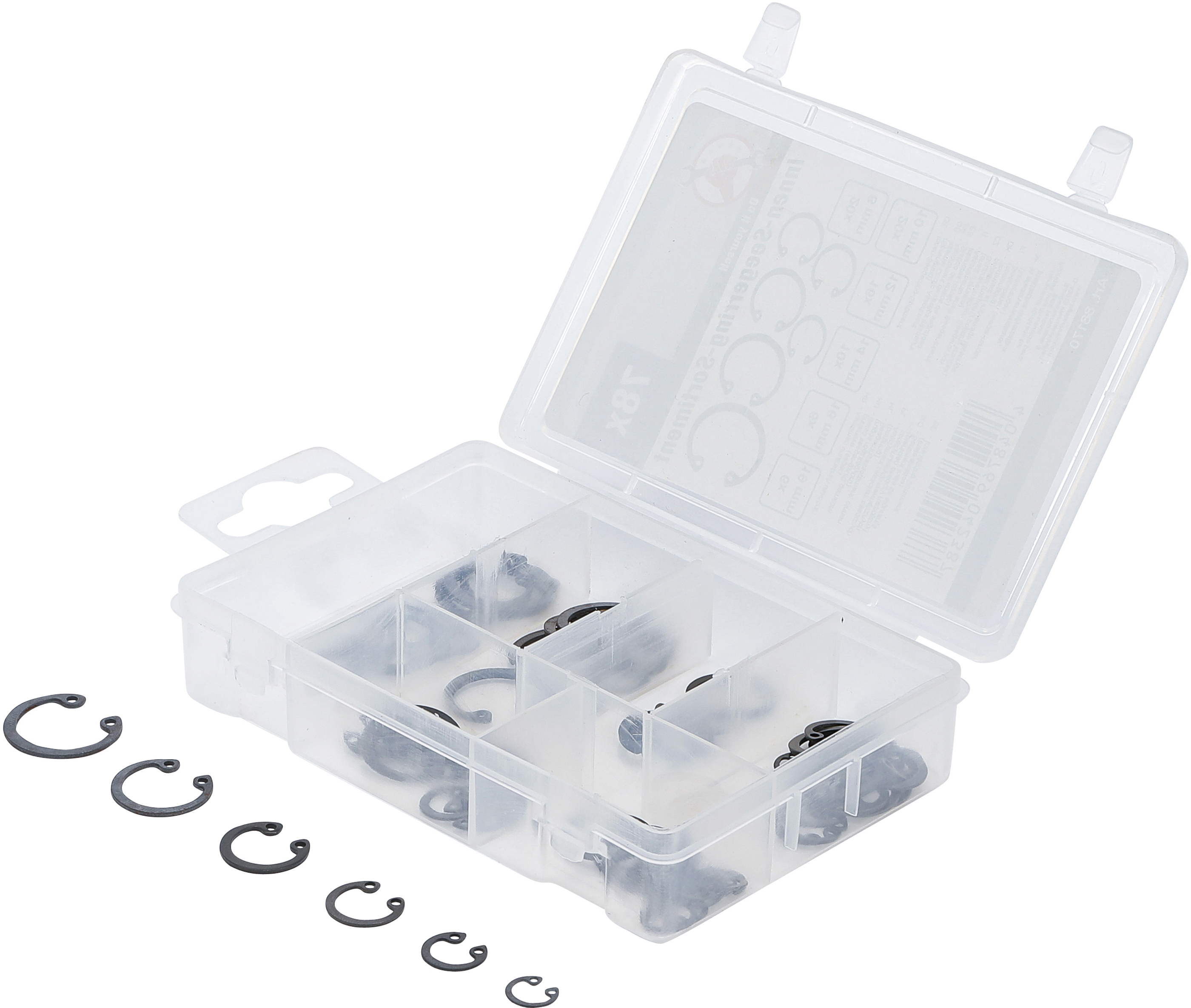 BGS 88170 Innen-Seegerring-Sortiment (Sprengringe) | Ø 8 - 19 mm | 78-tlg.