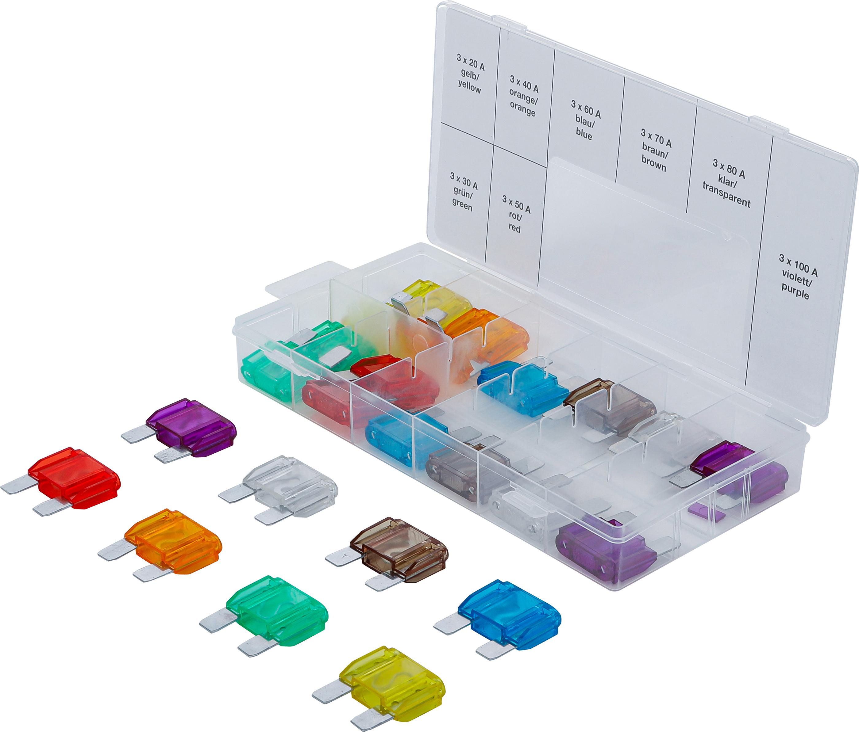 BGS 8127 Kfz-Sicherungs-Sortiment | Maxi | 24-tlg.