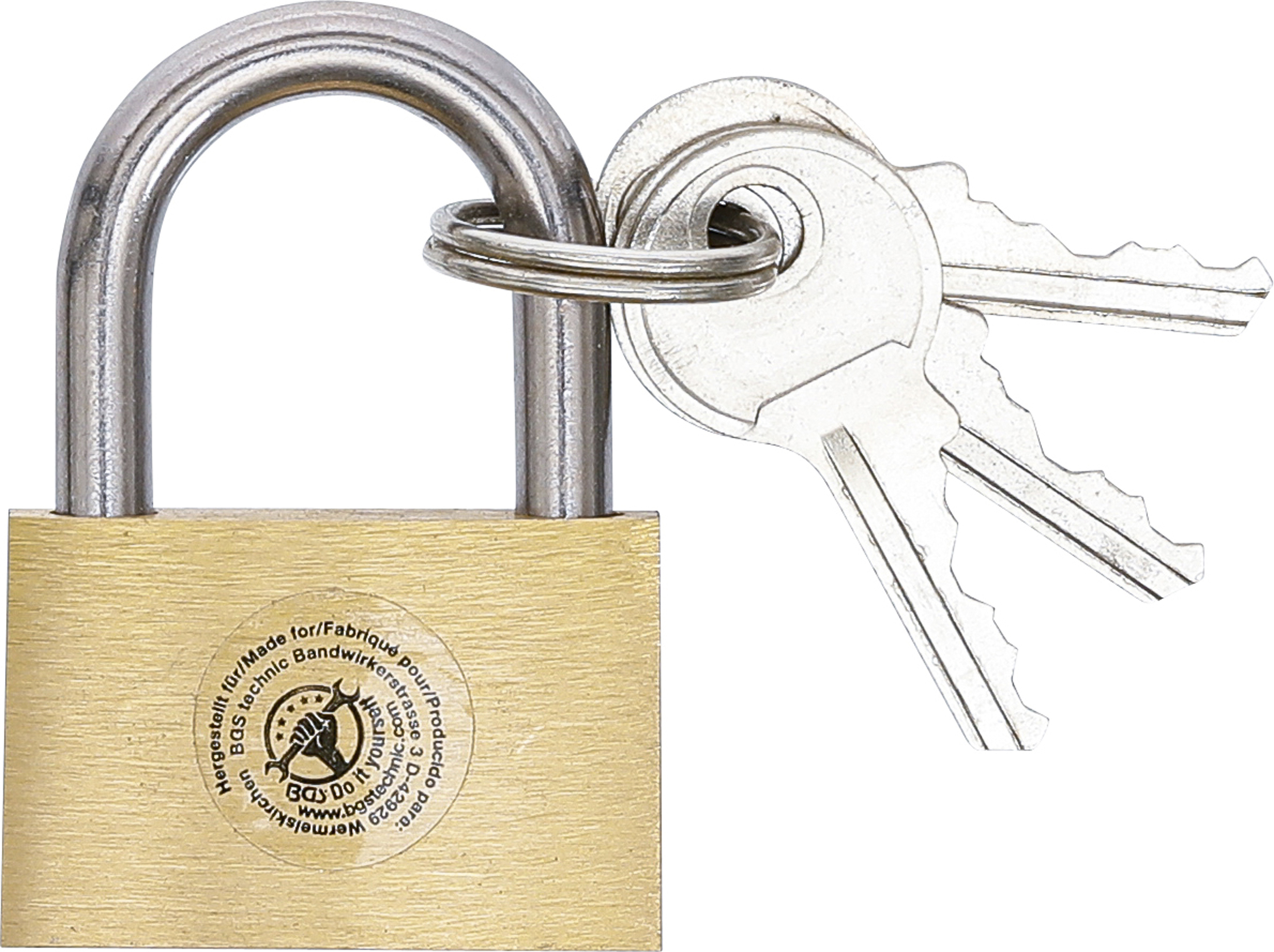 BGS 3096 Messing-Vorhängeschloss | 30 mm