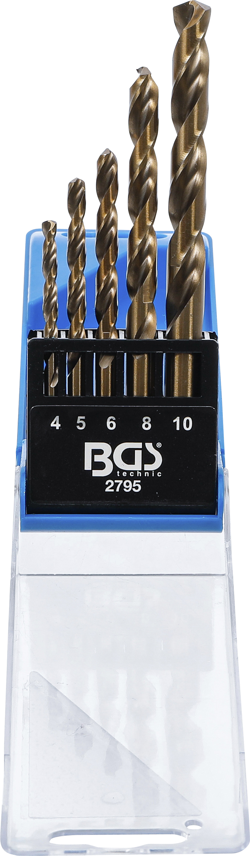 BGS 2795 Spiralbohrer-Satz | HSS | 4 - 10 mm | 5-tlg.
